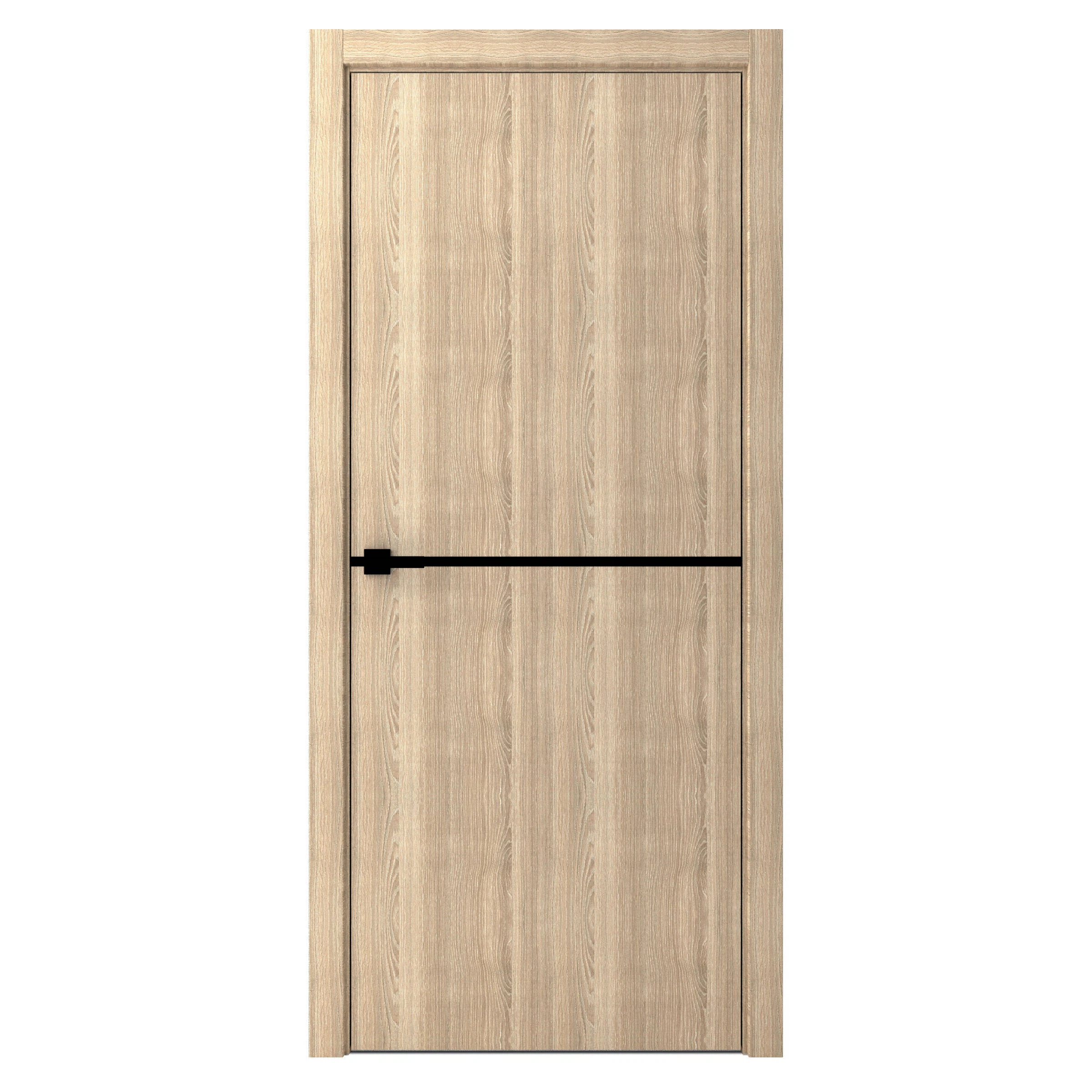 Изображение товара Дверь межкомнатная Line 1 2000х800 мм с 3D покрытием и черной кромкой Edge black