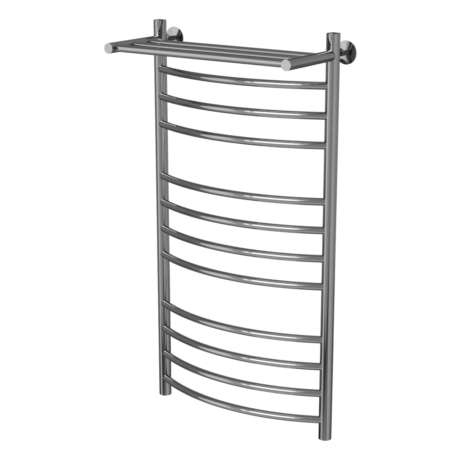 Изображение товара Водяной полотенцесушитель MIXLINE CAPELLA 100х50 г2 со спиритической полкой нержавеющая сталь