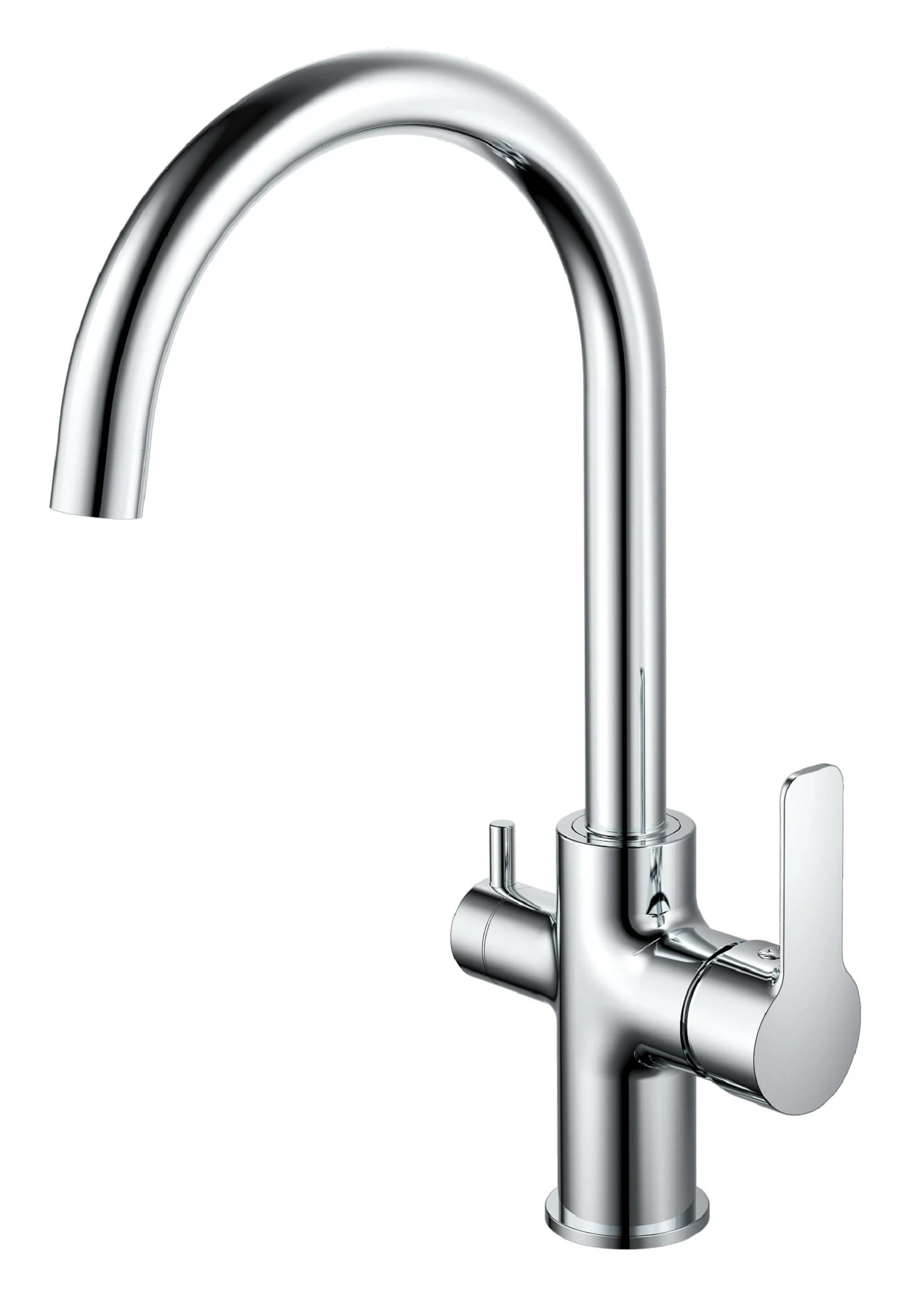 Изображение товара Рычажный кухонный смеситель ESKO Kitchen K27 хром с поворотным изливом