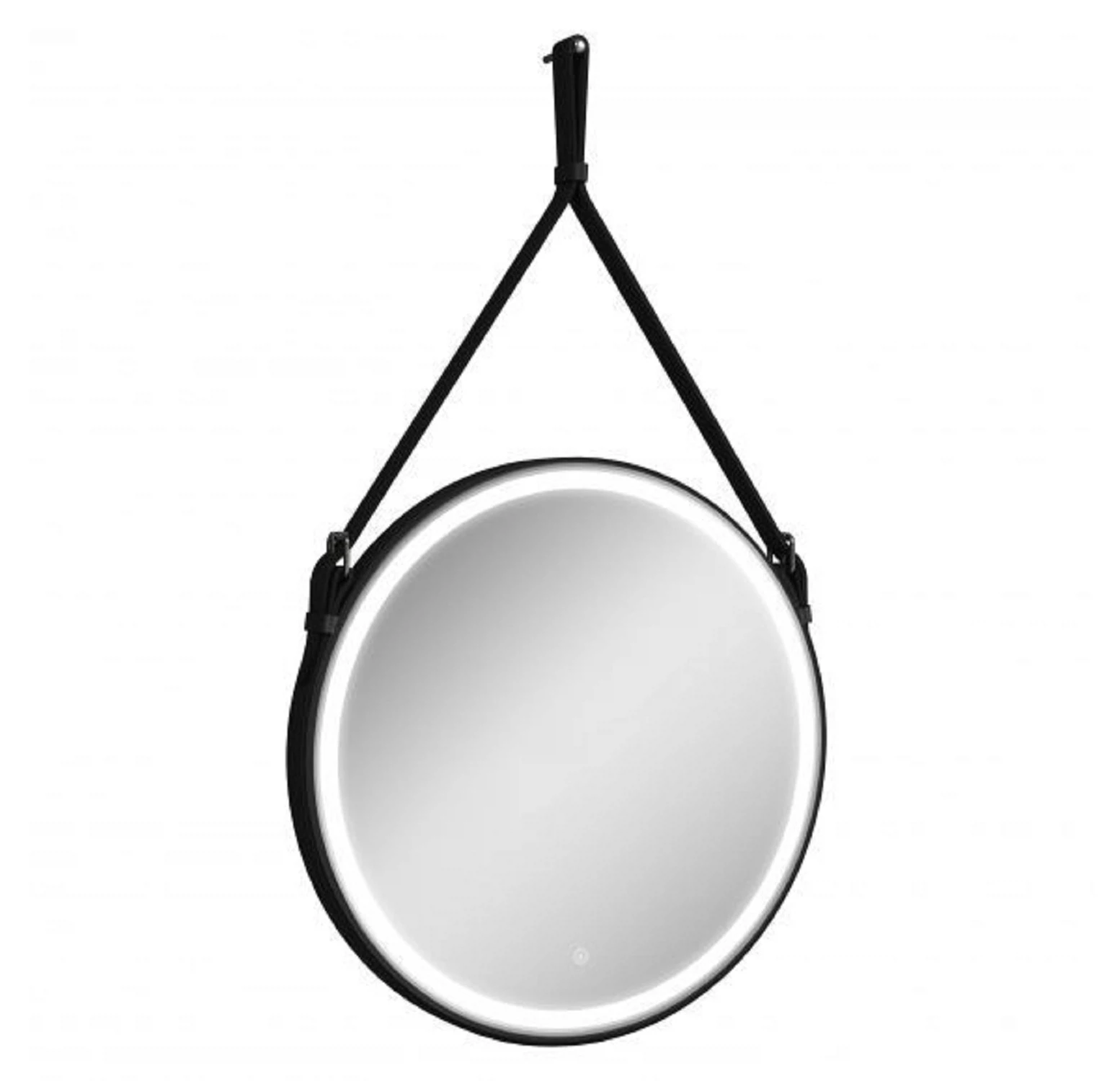 Изображение товара Зеркало на ремне из натур. кожи черного цвета Accent Black с подсветкой