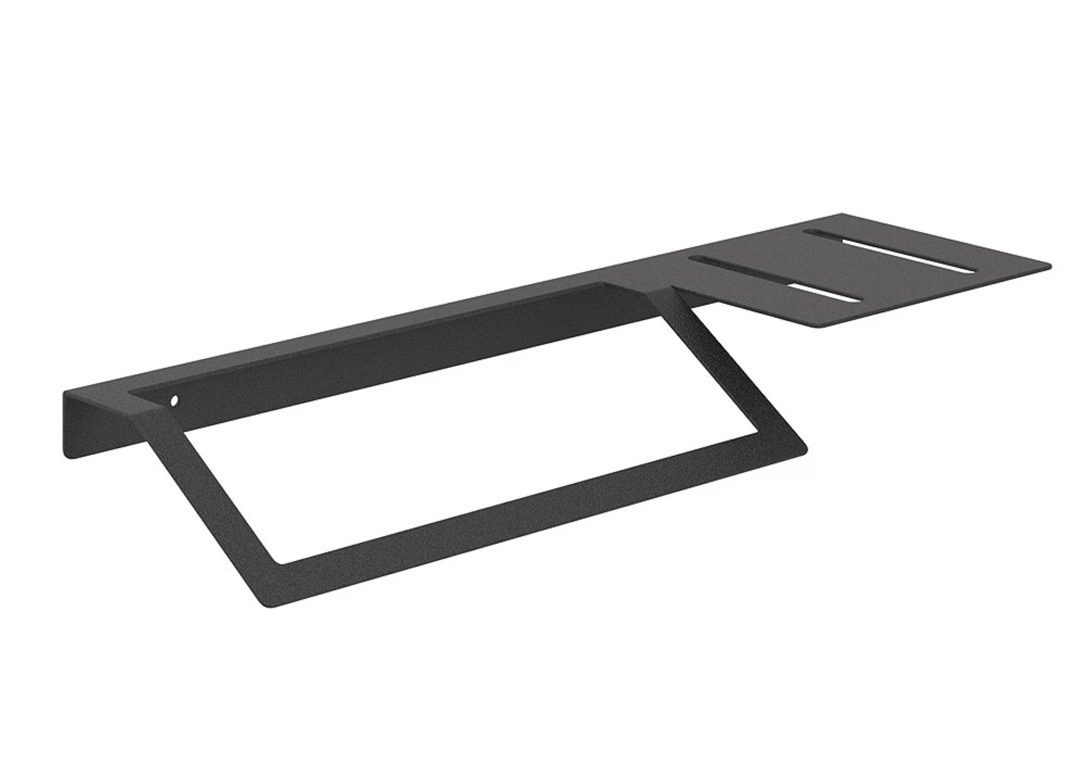 Изображение товара Полотенцедержатель настенный с полкой COROZO Ригал черный, металл