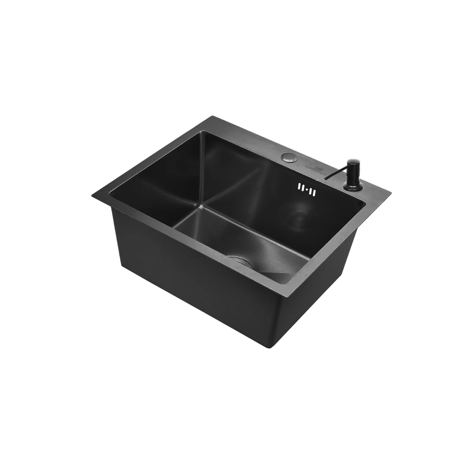 Изображение товара Мойка кухонная нержавеющая с PVD покрытием и сифоном 50х44 см