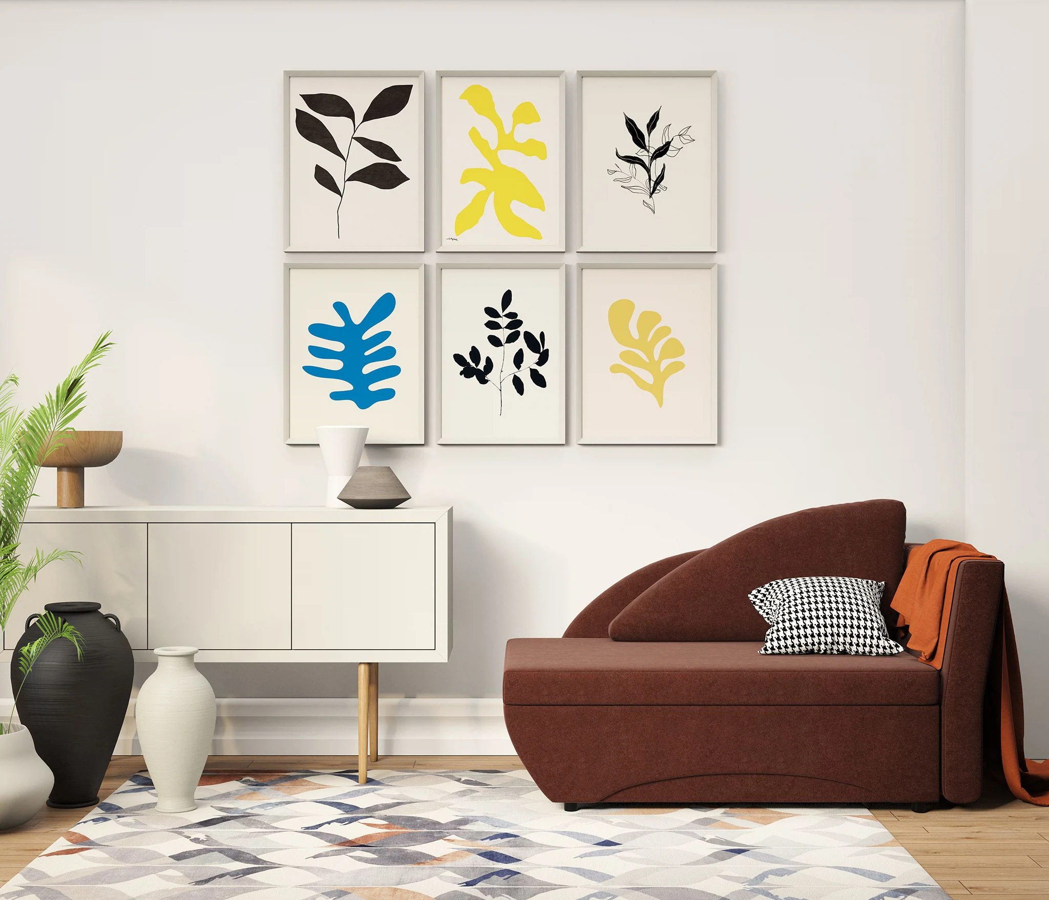 Изображение товара Кушетка Трио правый велюр Дрим шоколад с бельевым ящиком и подушками