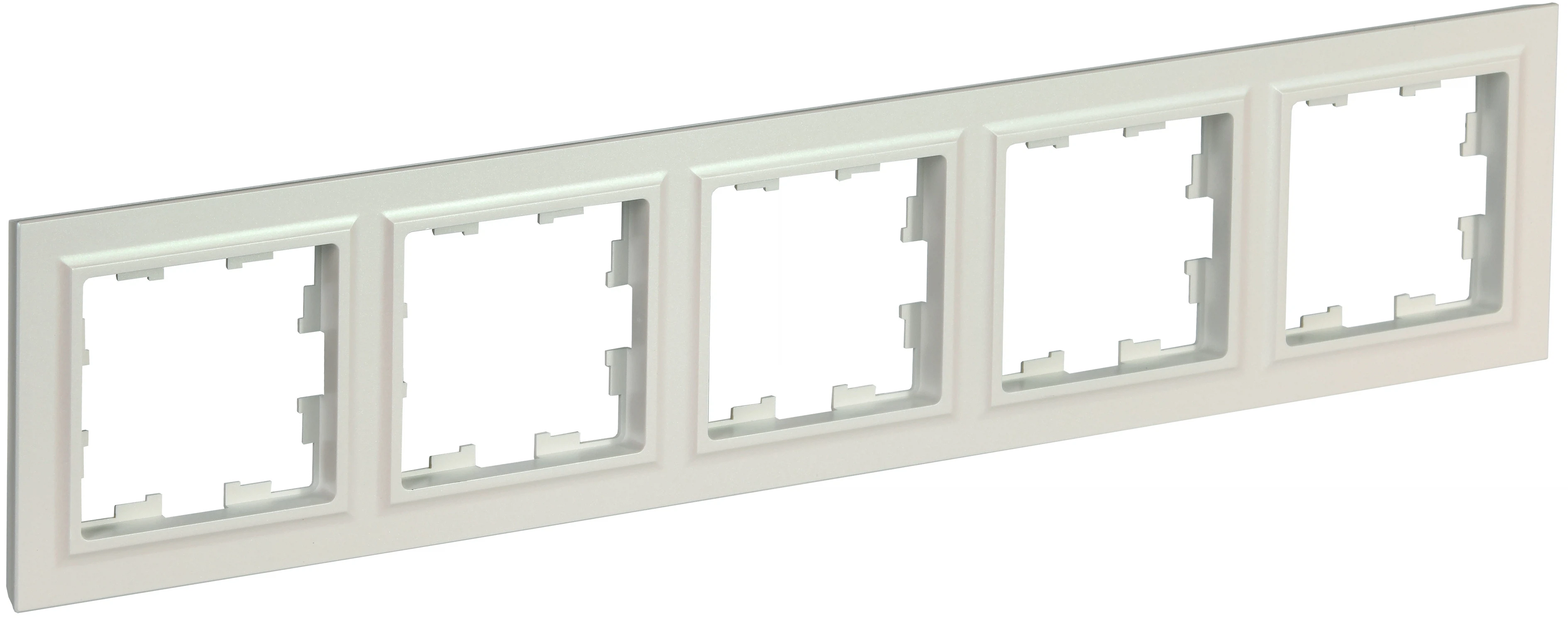 Изображение товара Рамка IEK BRITE BASE Жемчуг 5-м РУ-5-БрЖ белая для электрощитов