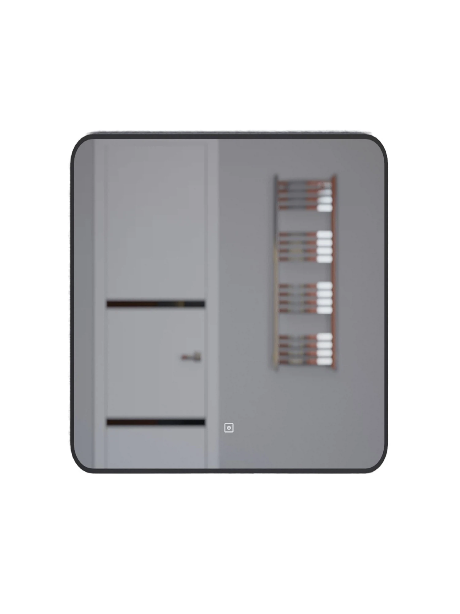 Изображение товара Зеркало для ванной с теплой подсветкой Uperwood Modul 65x80 см, черное, сенсорное, антизапотевание