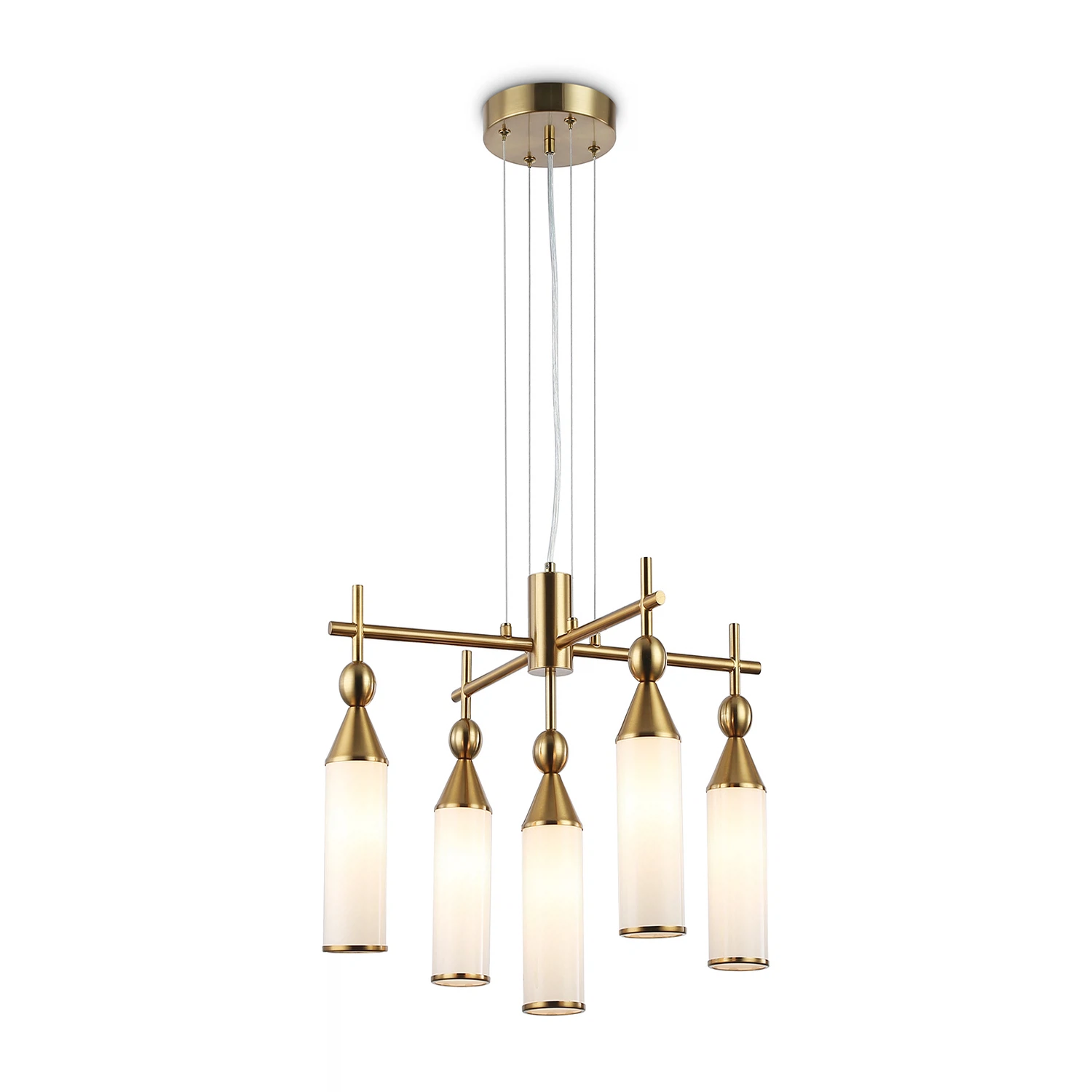 Изображение товара Подвесная люстра AMBRELLA LIGHT 5 ламп, латунь, модель LH55276