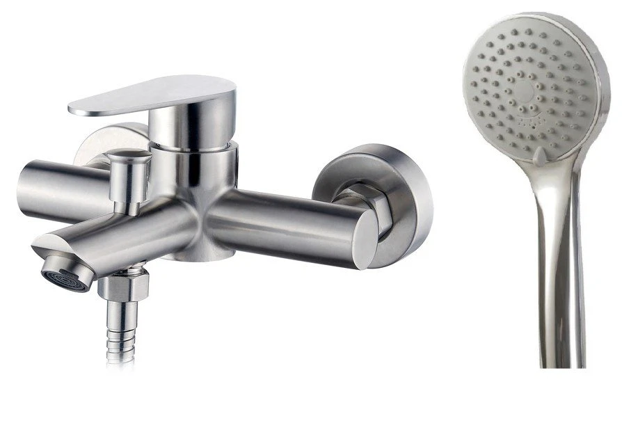 Изображение товара Смеситель для ванны OL54AS, Орландо/Orlando, с аксессуарами, нержавеющая сталь, ESKO