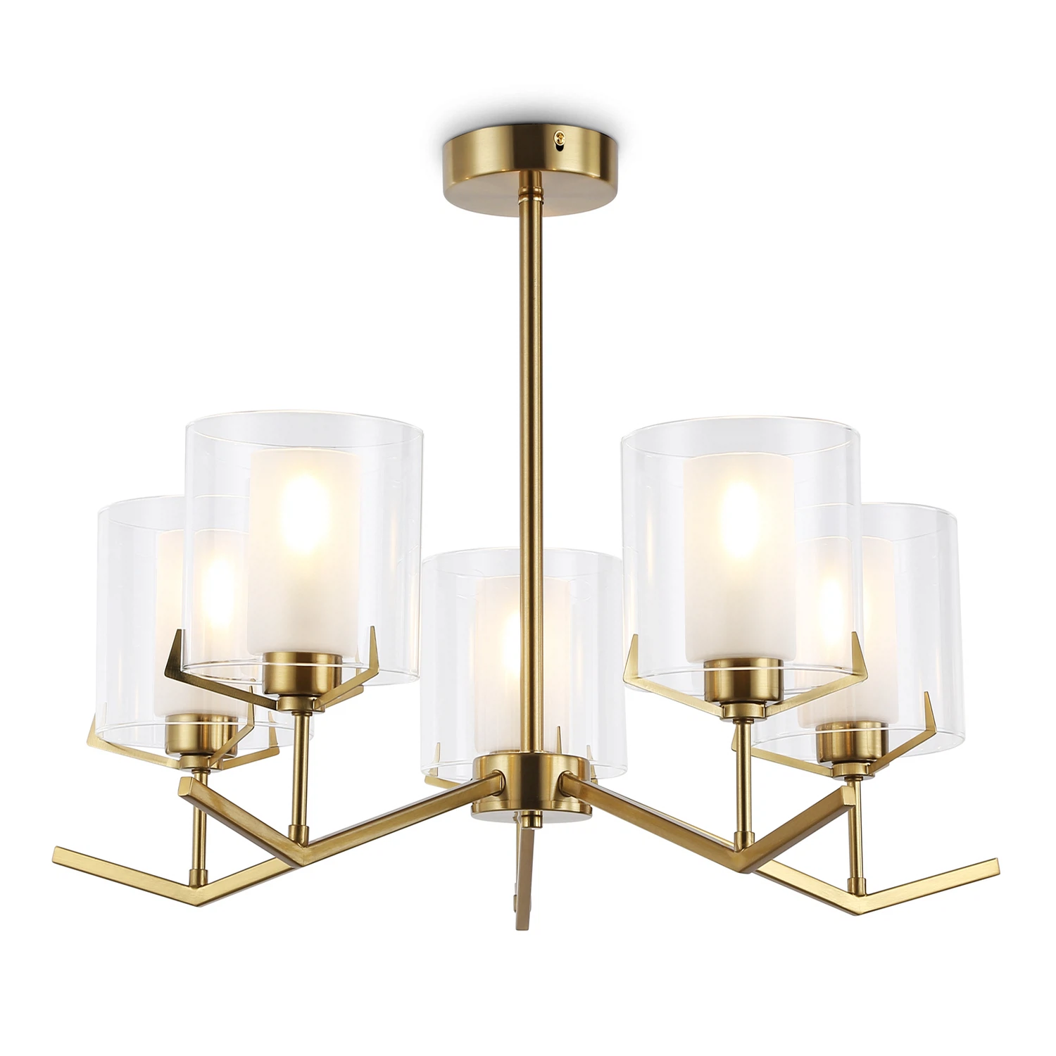 Изображение товара Люстра на штанге AMBRELLA LIGHT 5 ламп IP20 латунь модерн LH57007
