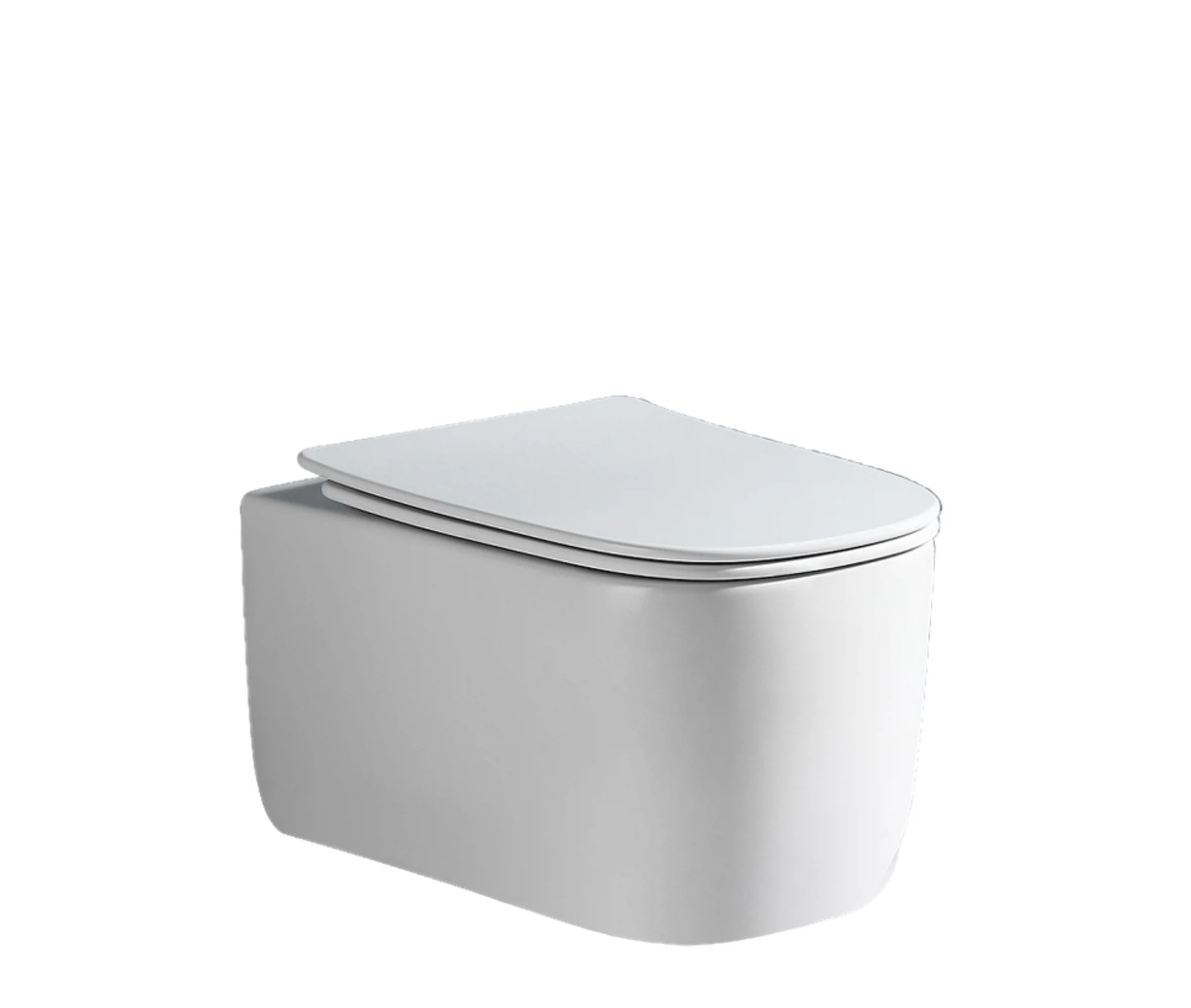 Изображение товара Унитаз подвесной Alcora Rico Tornado безободковый с сиденьем DPL, e-off, slim, lift, белый