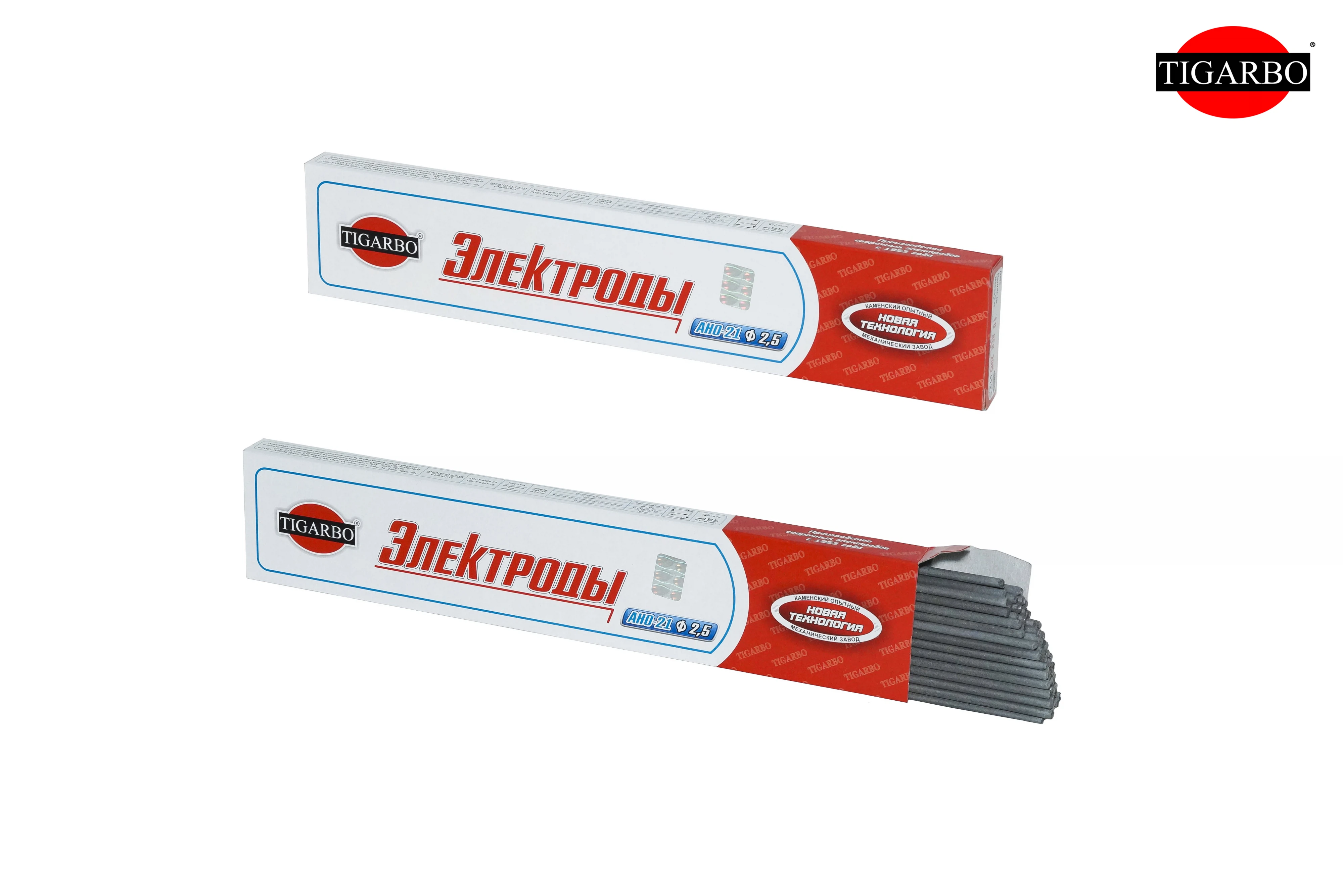 Изображение товара Электроды TIGARBO АНО-21 ГОСТ ф2,5 (1кг)