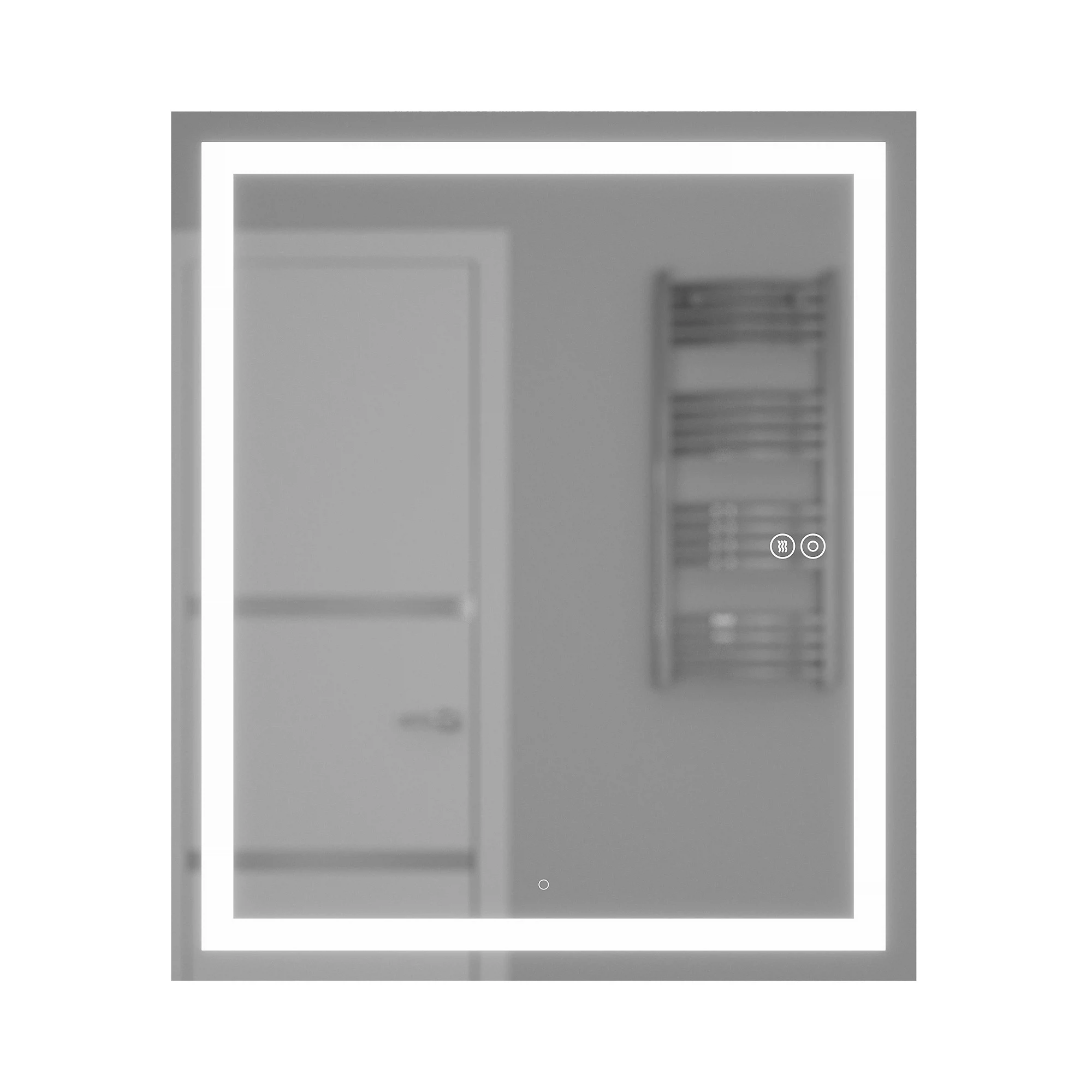 Изображение товара Зеркало шкаф с подсветкой в ванную 60 см Uperwood Tanos черное