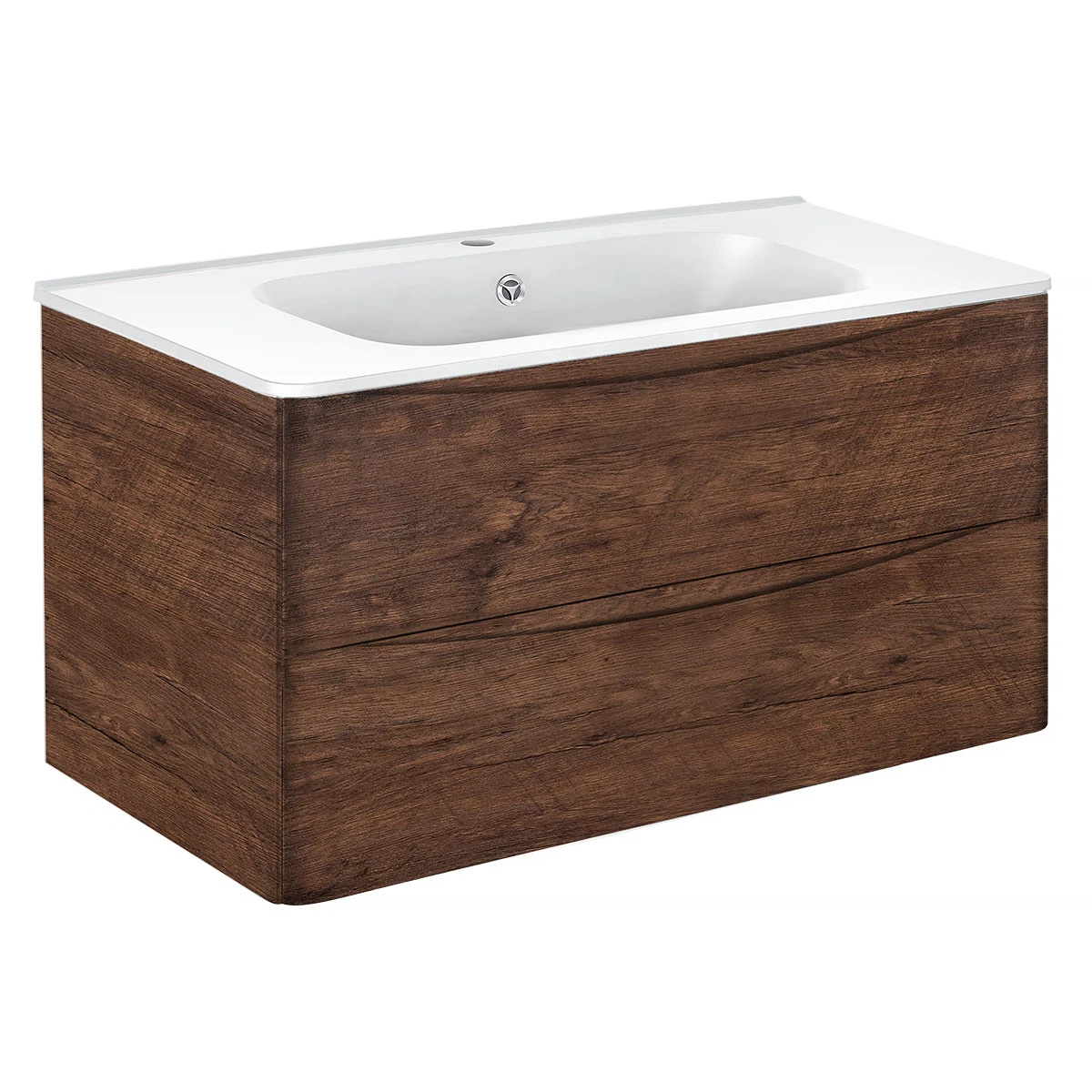 Изображение товара Подвесная тумба под раковину Vincea Paola 1000 с двумя выкатными ящиками