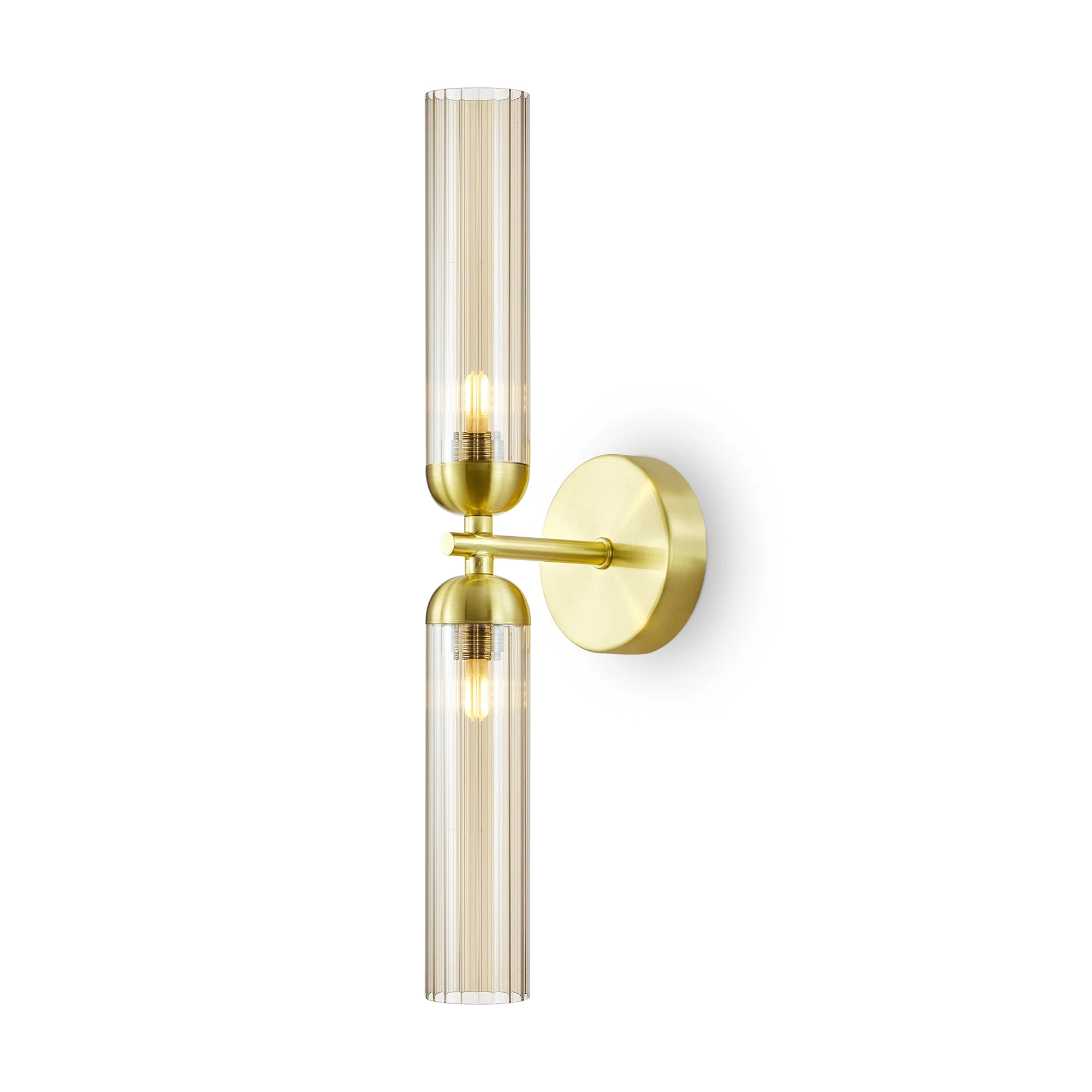 Изображение товара Настенный светильник Freya Borgy FR5379WL-02G стиль модерн с стеклянным плафоном и металлической ар