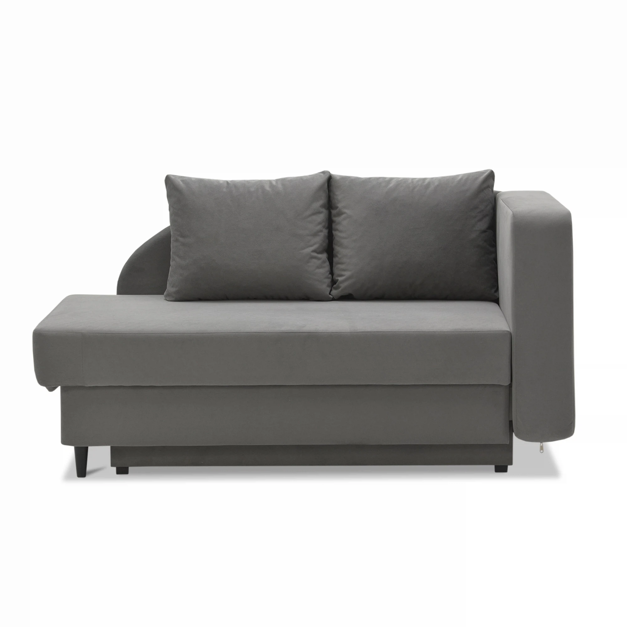 Изображение товара Угловой диван Иби еврокнижка правый Amigo Grey серый стильный и удобный