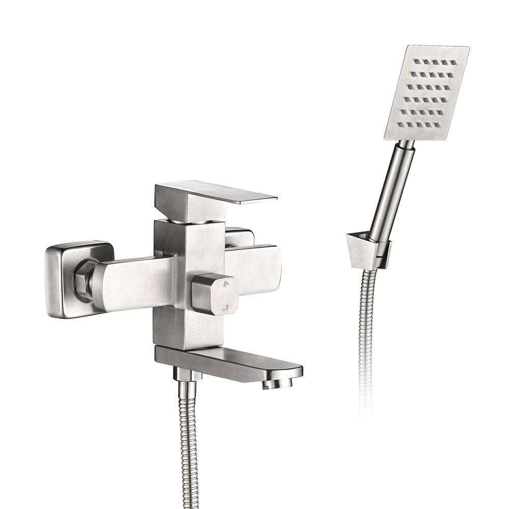 Изображение товара Смеситель для ванны WesnaArt KUBUS KUB13-310, сатин