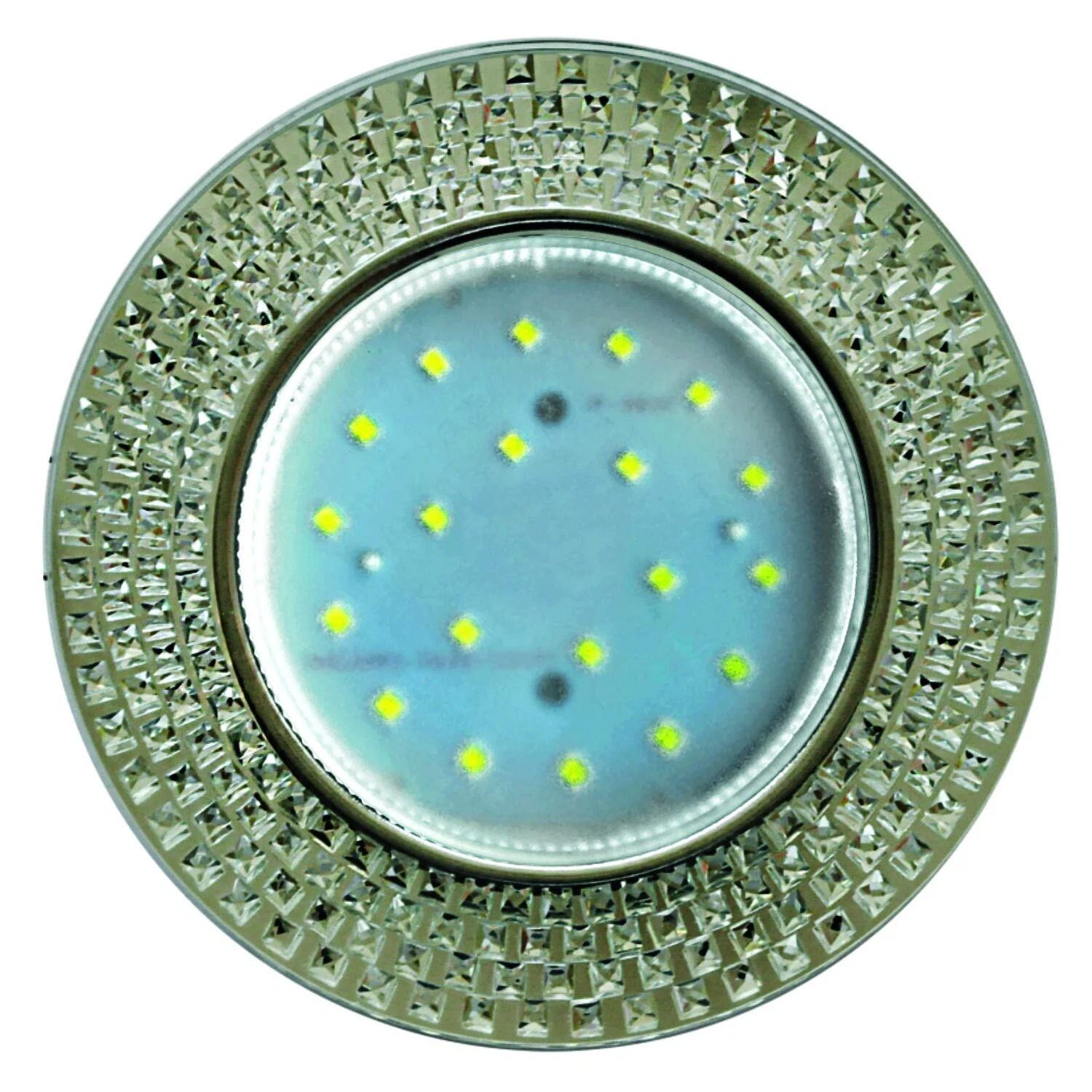 Изображение товара Светильник встраиваемый Ecola GX53 H4 LD5319 Glass с подсветкой