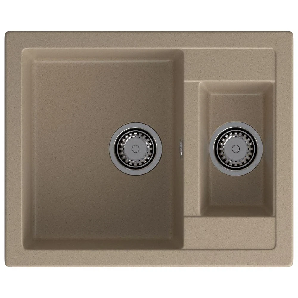 Изображение товара Кухонная мойка GranFest QUADRO 610K, песок, искусственный мрамор