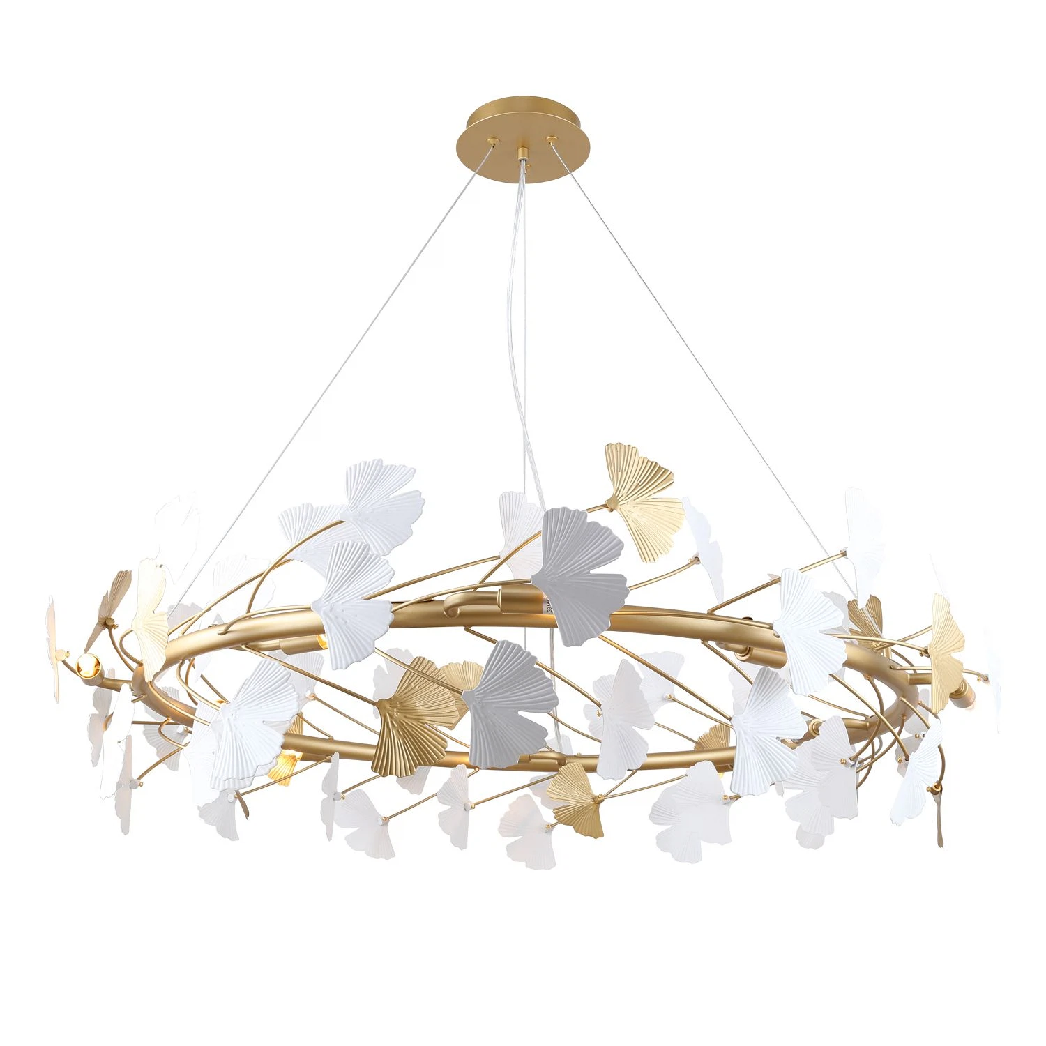 Изображение товара Современная подвесная люстра Favourite 4080-10P дизайнерская с листьями гинкго