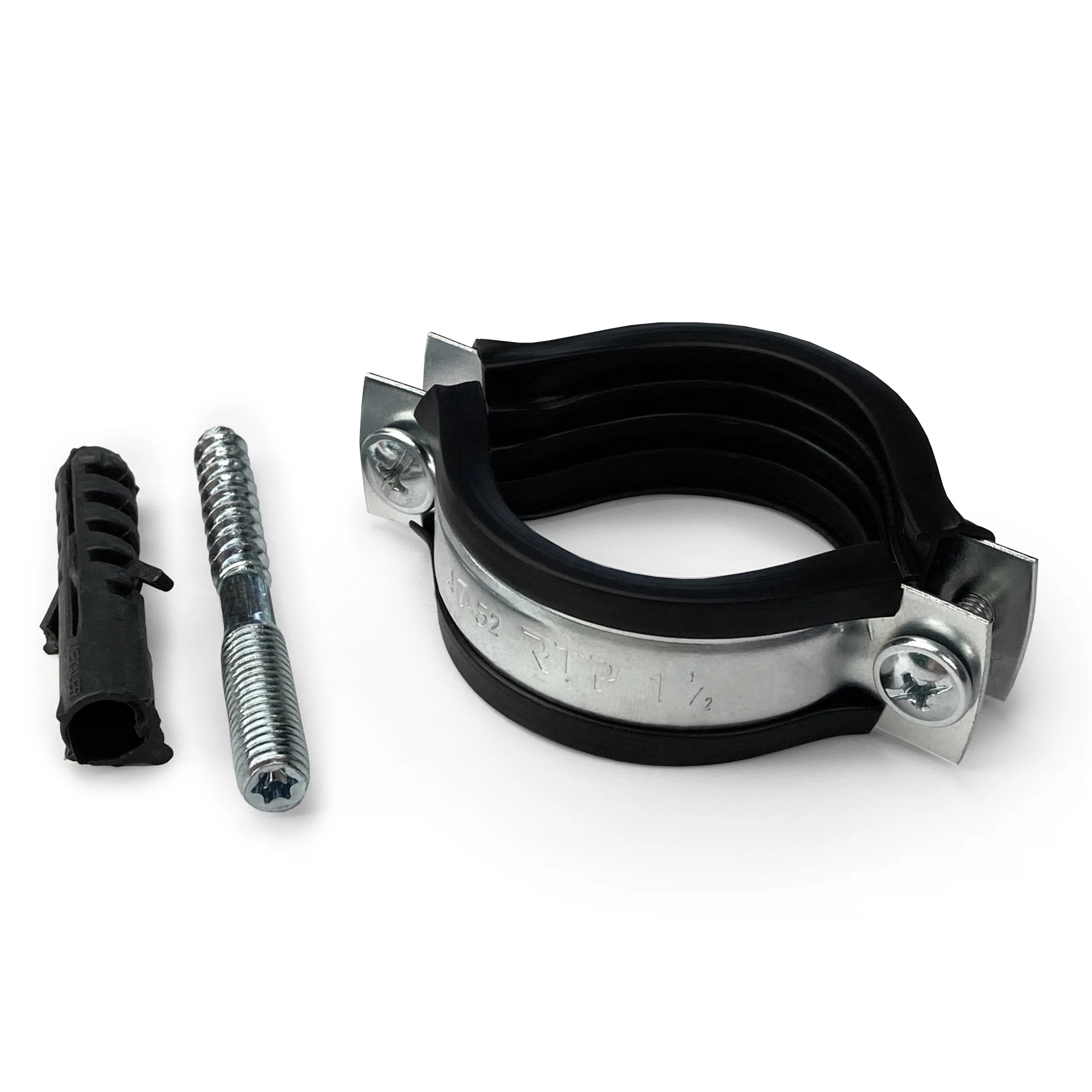 Изображение товара Хомут в комплекте (М8) металлический 1 1/2" (47-52), RTP