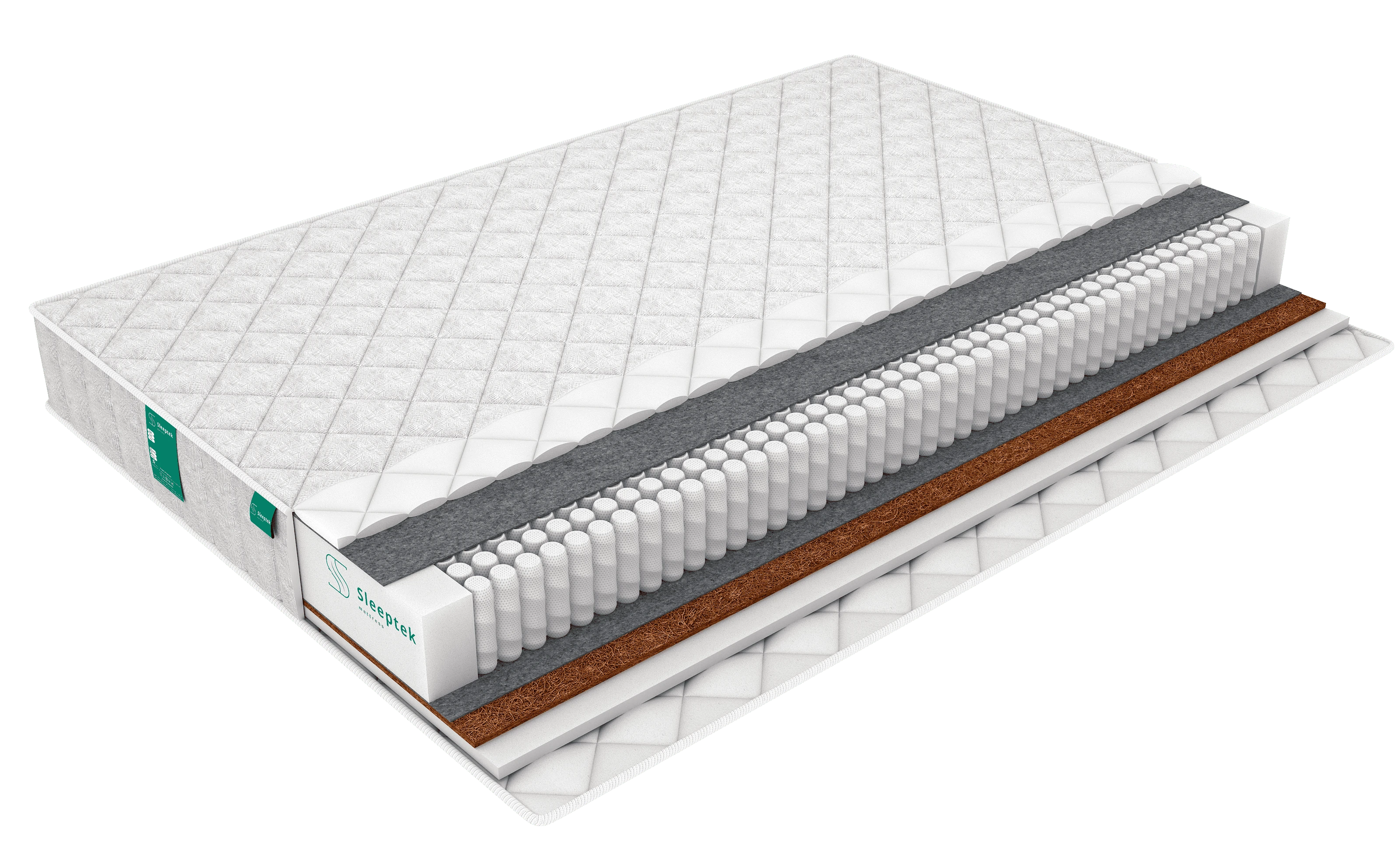 Изображение товара Матрас Sleeptek Simple One 1000 120х200 см с разной жесткостью и независимым пружинным блоком