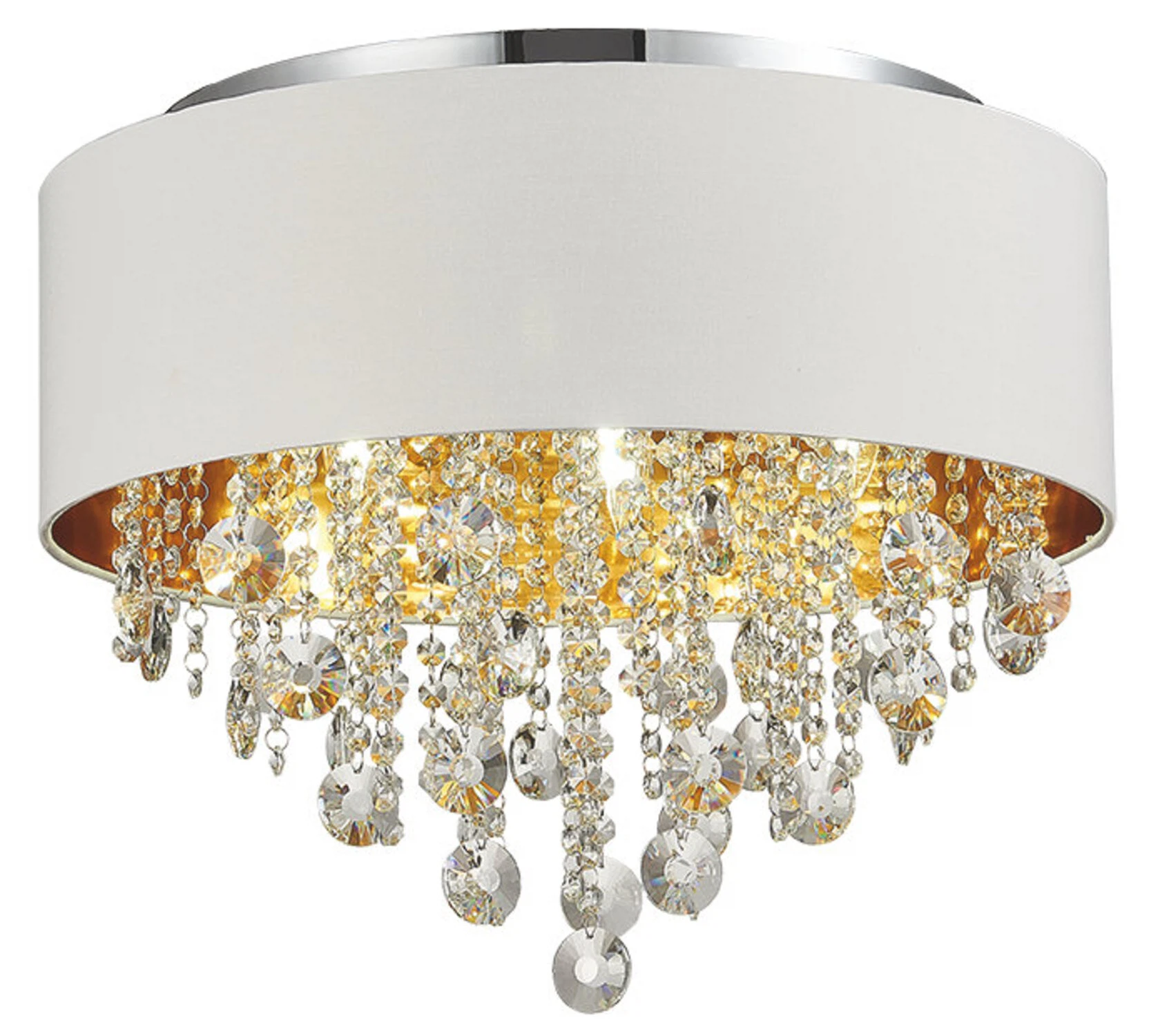 Изображение товара Светильник с лампой накаливания, хром / золотистый / прозрачный, LACCHIA, E14, 40, SL1350.502.06