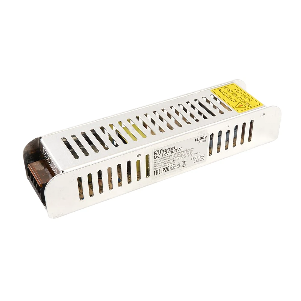 Изображение товара Трансформатор для светодиодных лент FERON 100W 12V электронный Изображение товара Трансформатор для светодиодных лент FERON 100W 12V электронный