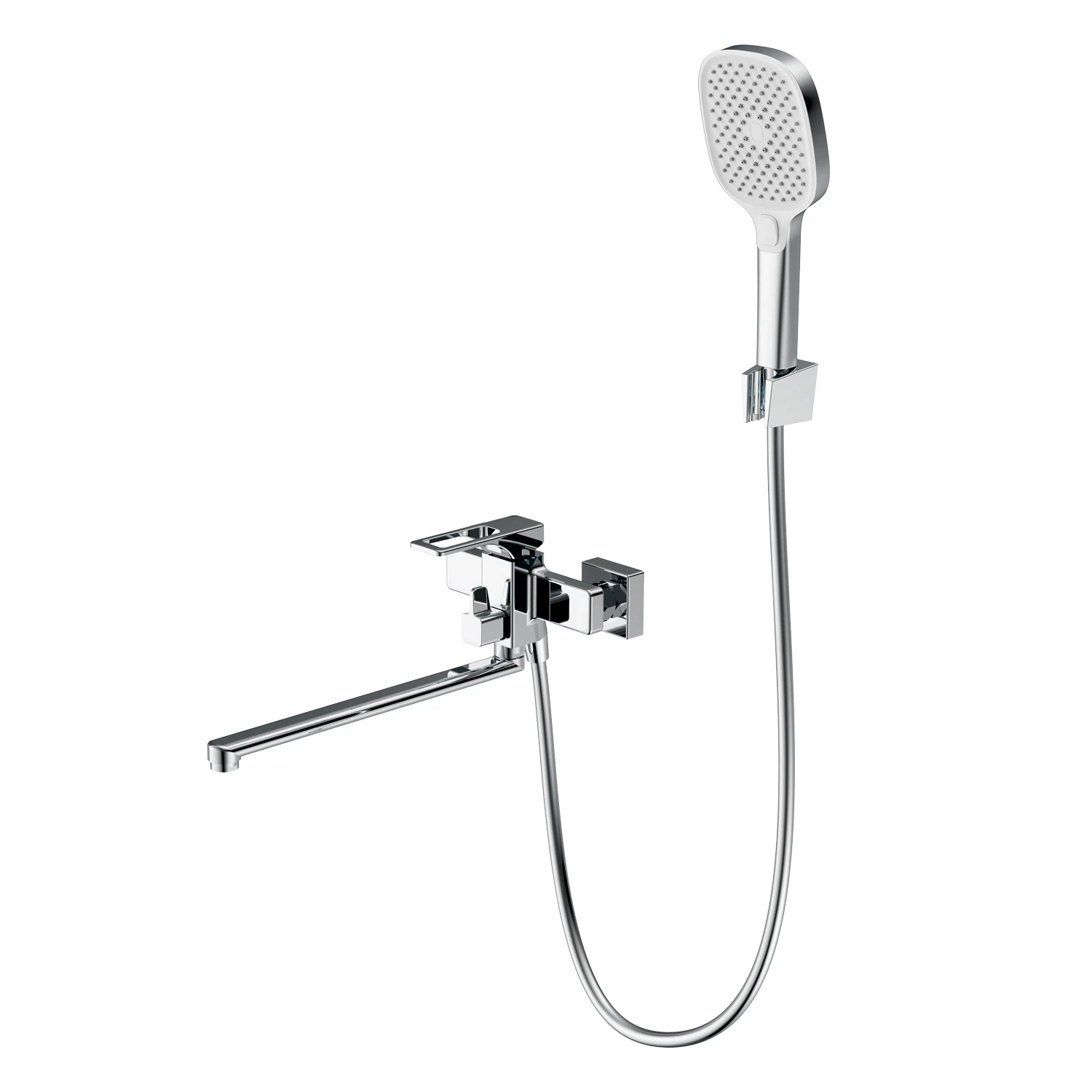 Изображение товара Смеситель для ванны SPLENKA S55.22 хром современный одноручковый с поворотным изливом