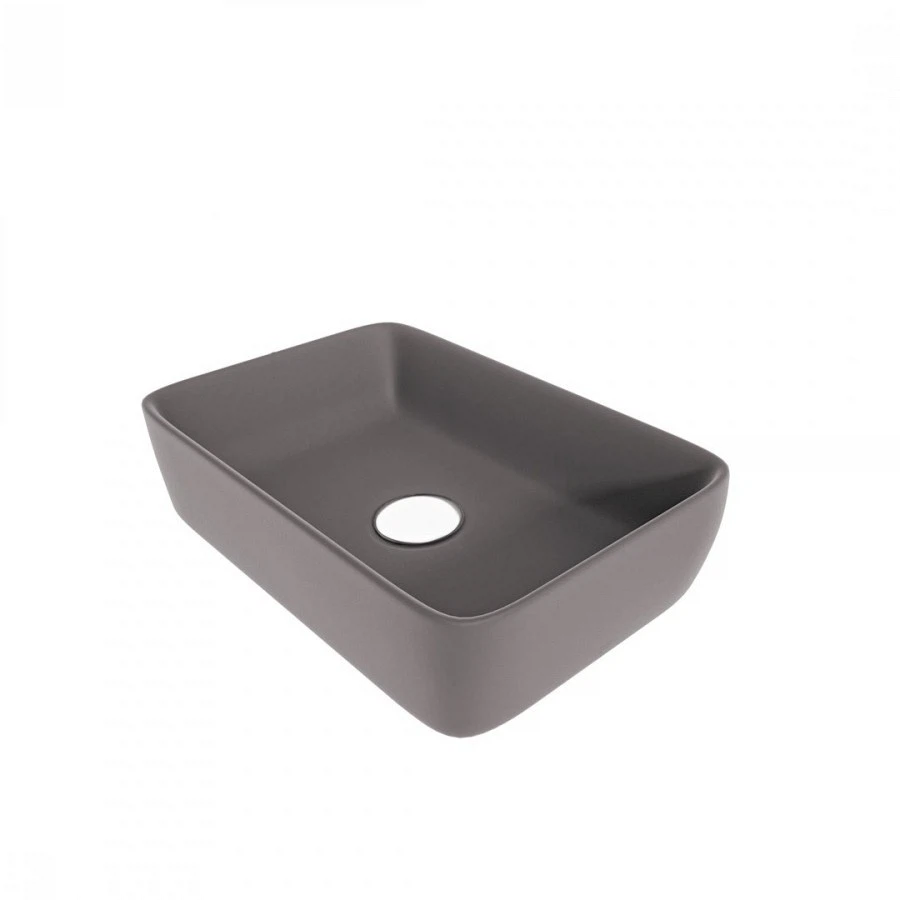 Изображение товара Раковина Maretti UM13NS03-985, серая — прямоугольная чаша, санфарфор