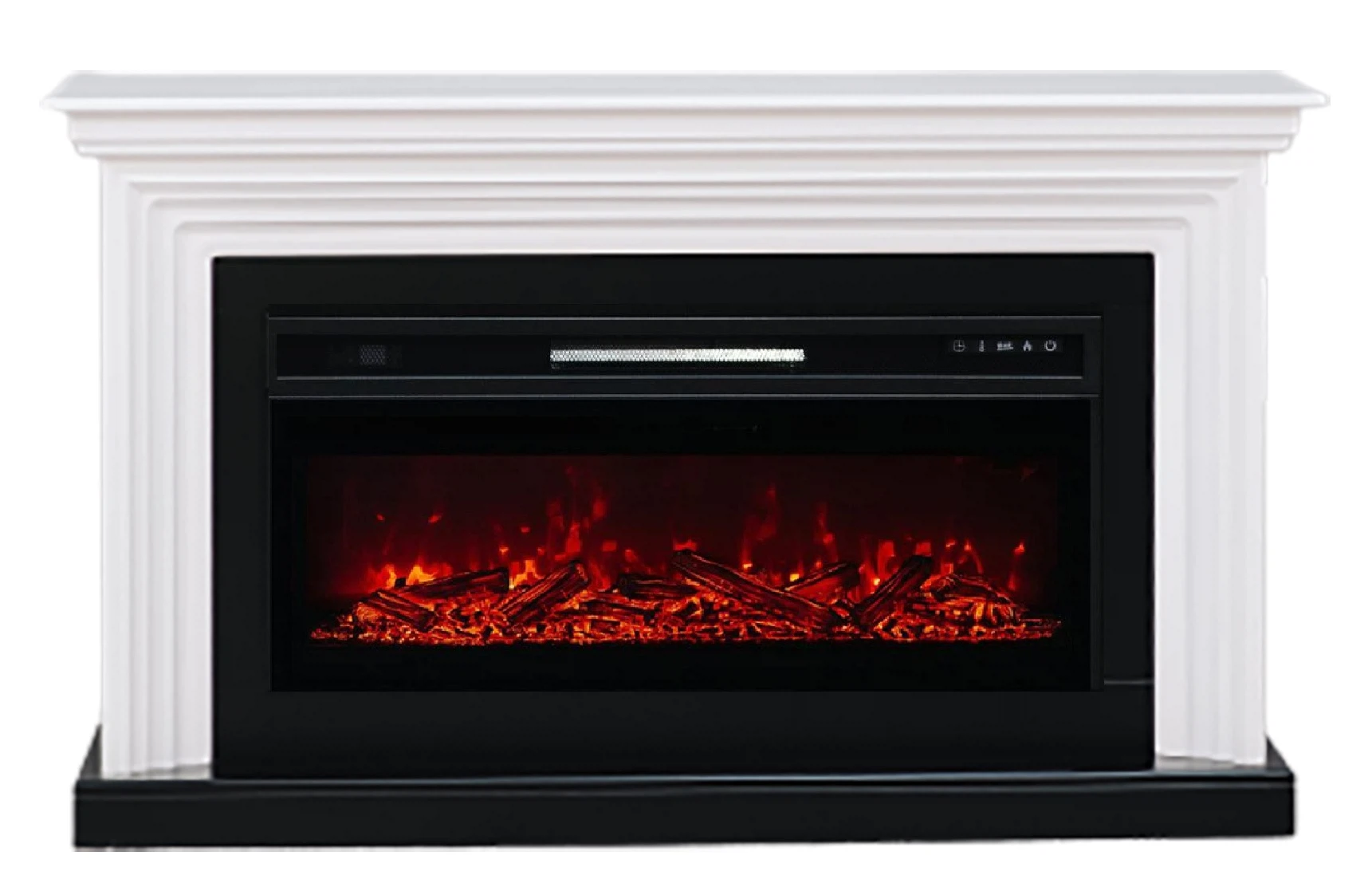Изображение товара Каминокомплект Midl с очагом Pulsar 38 белый с черным