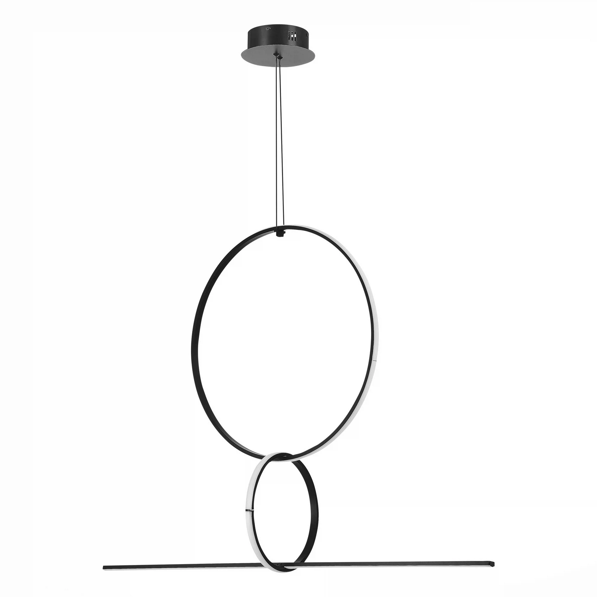 Изображение товара Подвесной светильник ST LUCЕ Черный LED 3000K 50W геометрический дизайн