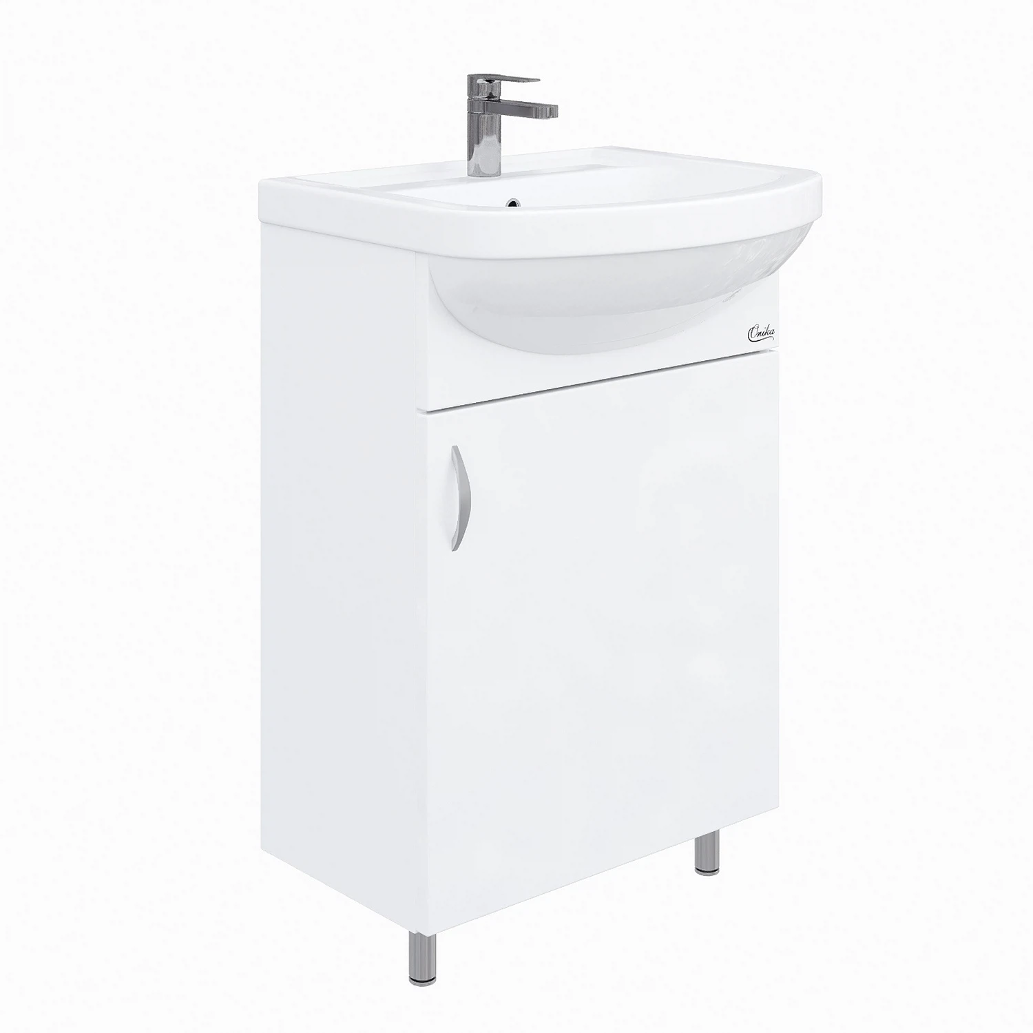 Изображение товара Комплект мебели для ванной ONIKA ЭКО 52 белый (3в1: тумба+раковина+зеркало)