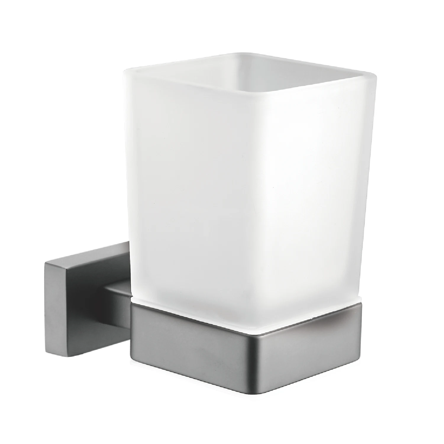 Изображение товара Стакан для ванной SG5612T Shevanik — держатель со стаканом, настенный, оружейная сталь