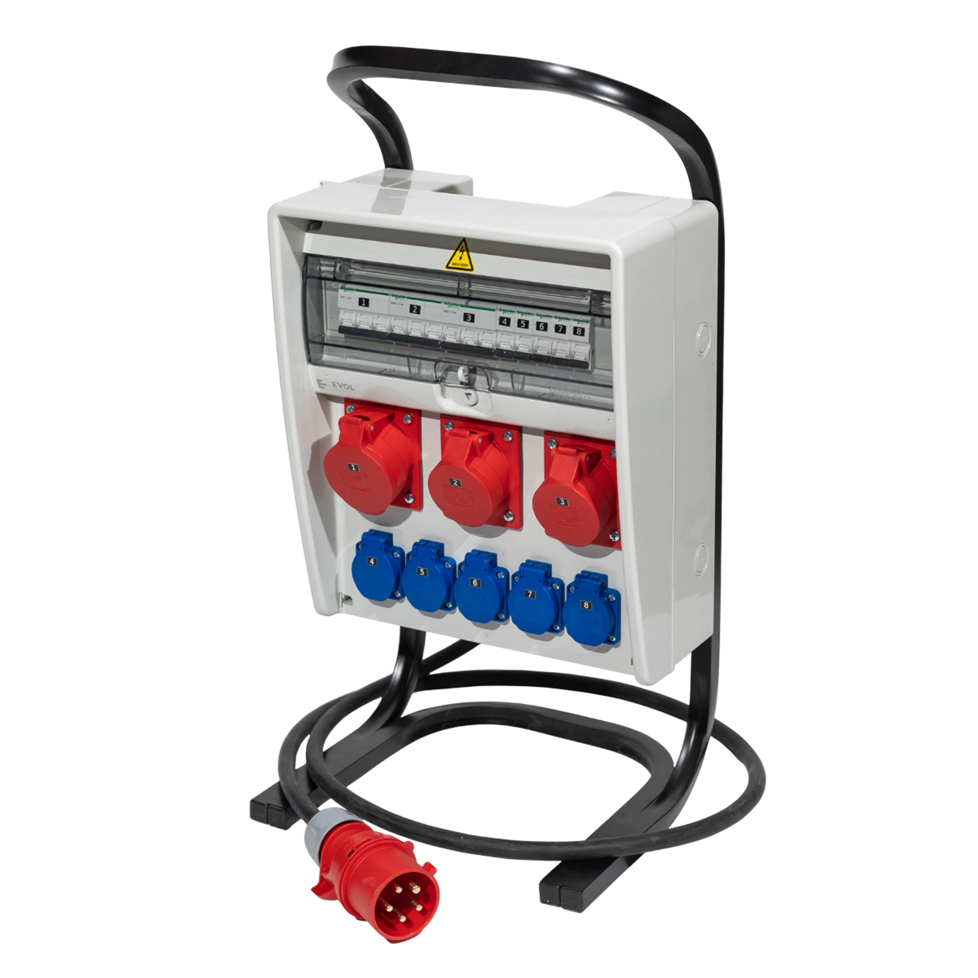 Изображение товара Щит переносной с розетками 220В + 380В EVOL PARTNER ULTRA 17 (0607-035-1)