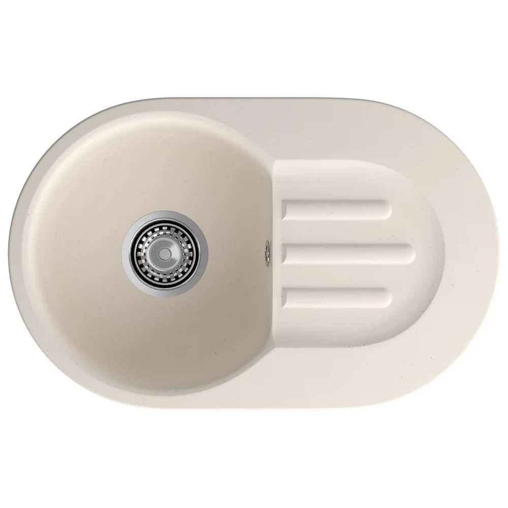 Изображение товара Кухонная мойка GranFest SMART 685L белая с отверстием под перелив