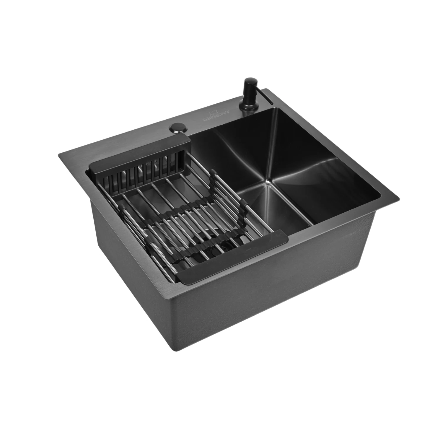 Изображение товара Кухонная мойка из нержавеющей стали WISENT WS35044B графитовая врезная