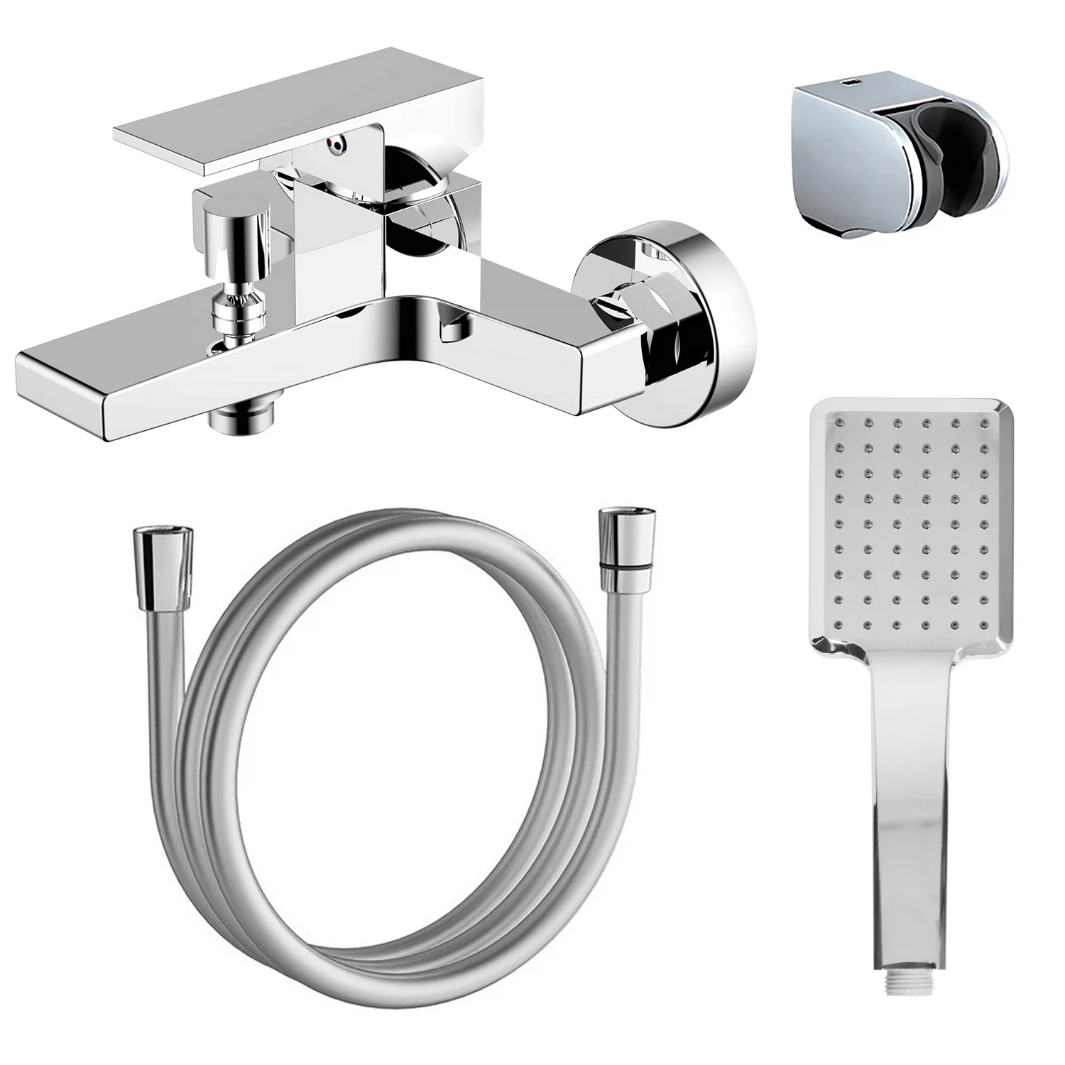 Изображение товара Смеситель для ванны и душа Azario EDDIE с ручным душем, хром (AZ-WQY238207C)