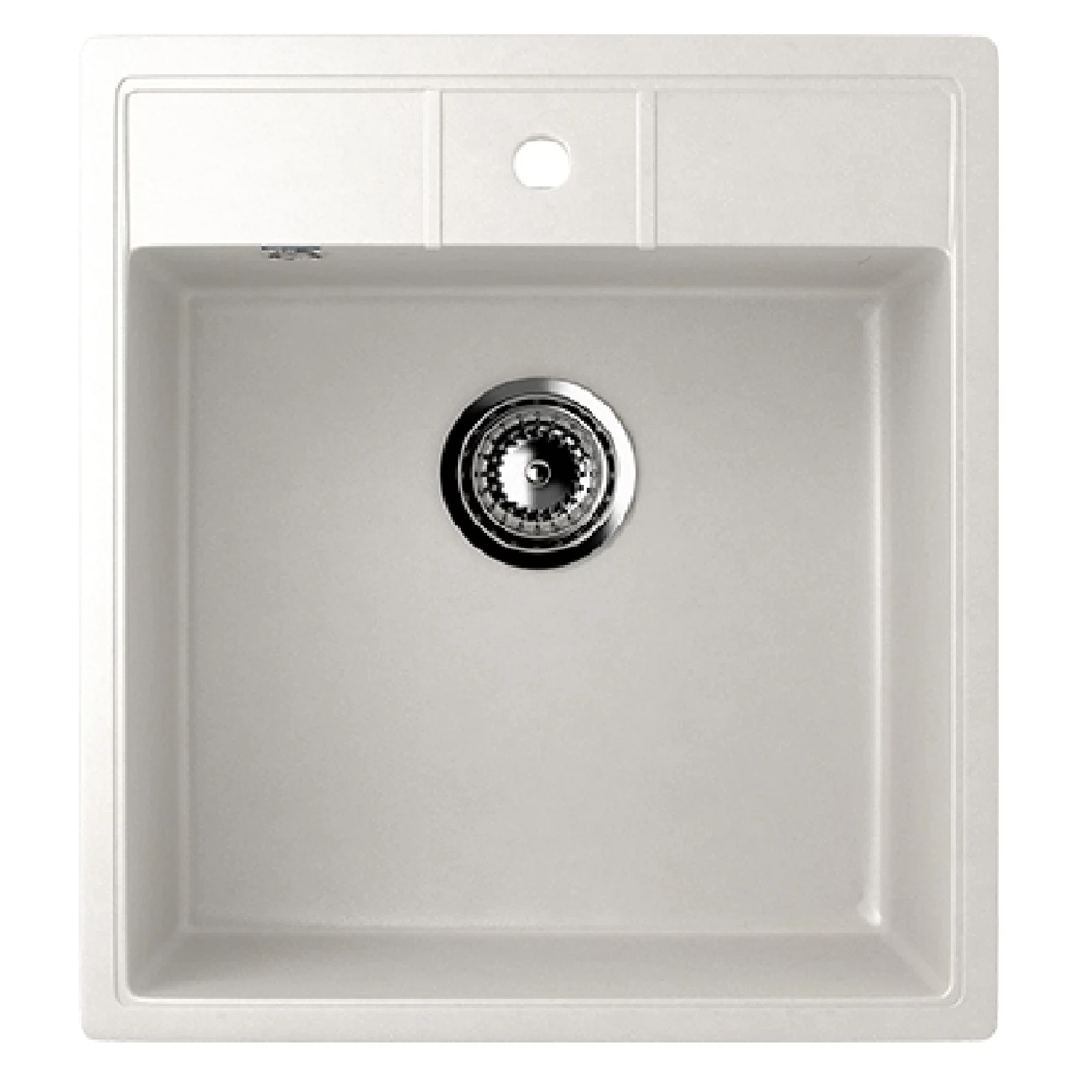 Изображение товара Кухонная мойка Ulgran U-406-341, искусственный мрамор, белая, врезная