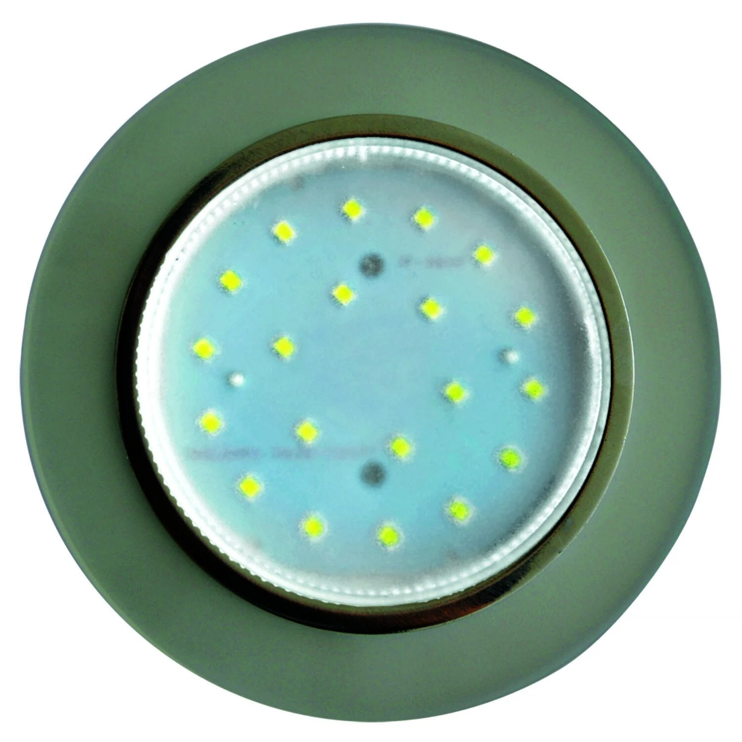 Изображение товара Светильник встраиваемый Ecola GX53 H4 LD5310 Glass Стекло Круг с подсветкой хром - матовый 38x126