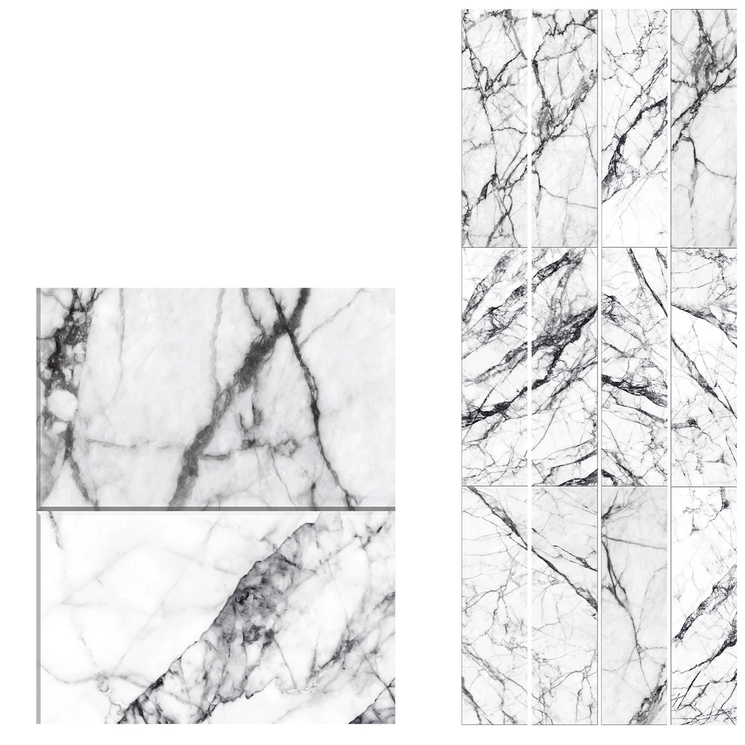 Изображение товара Панель ПВХ Кронапласт Unique Марвин Белый Соло 2700*250*8мм