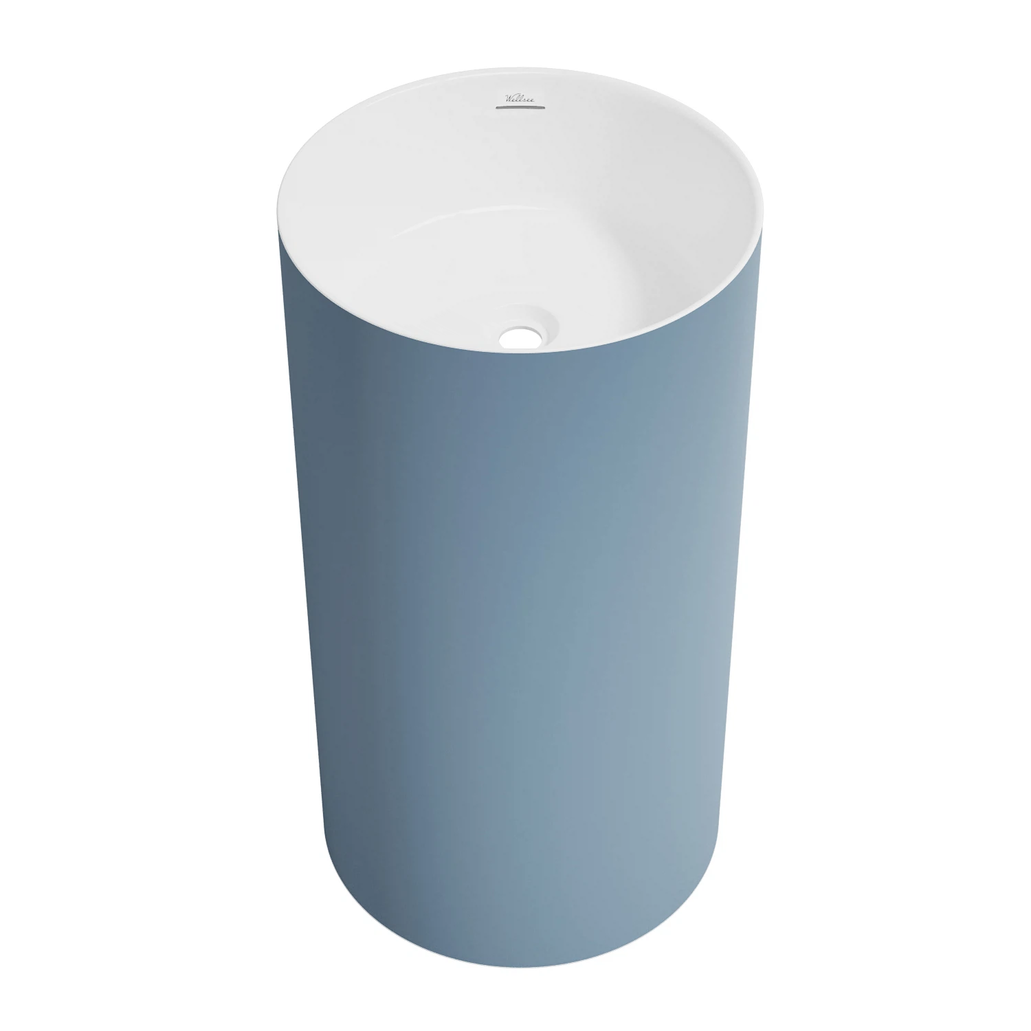 Изображение товара Напольная раковина для ванной Wellsee Chalice Perfection синяя акриловая