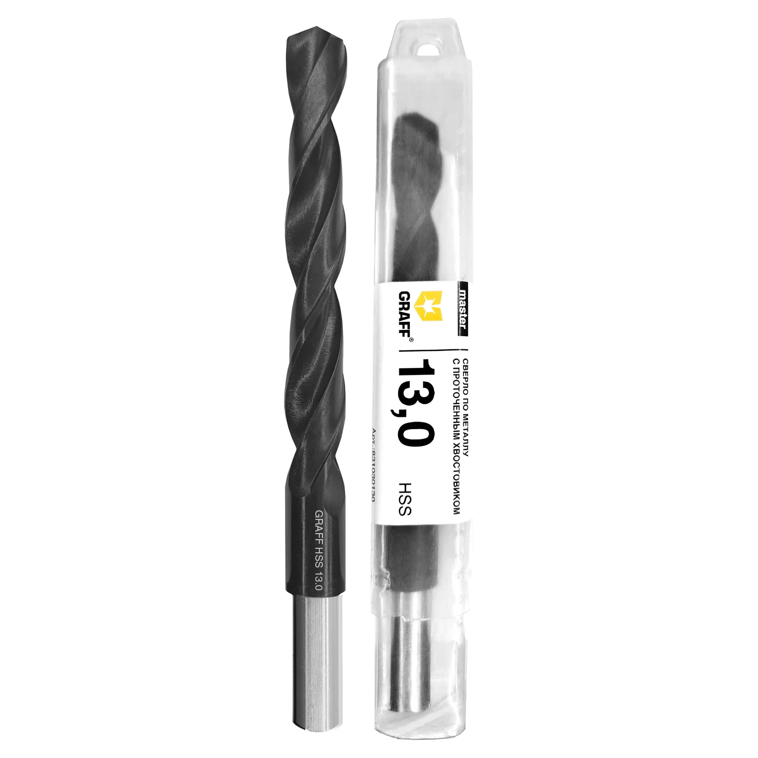 Изображение товара Сверло по металлу с обточенным хвостовиком 13,0 мм GRAFF