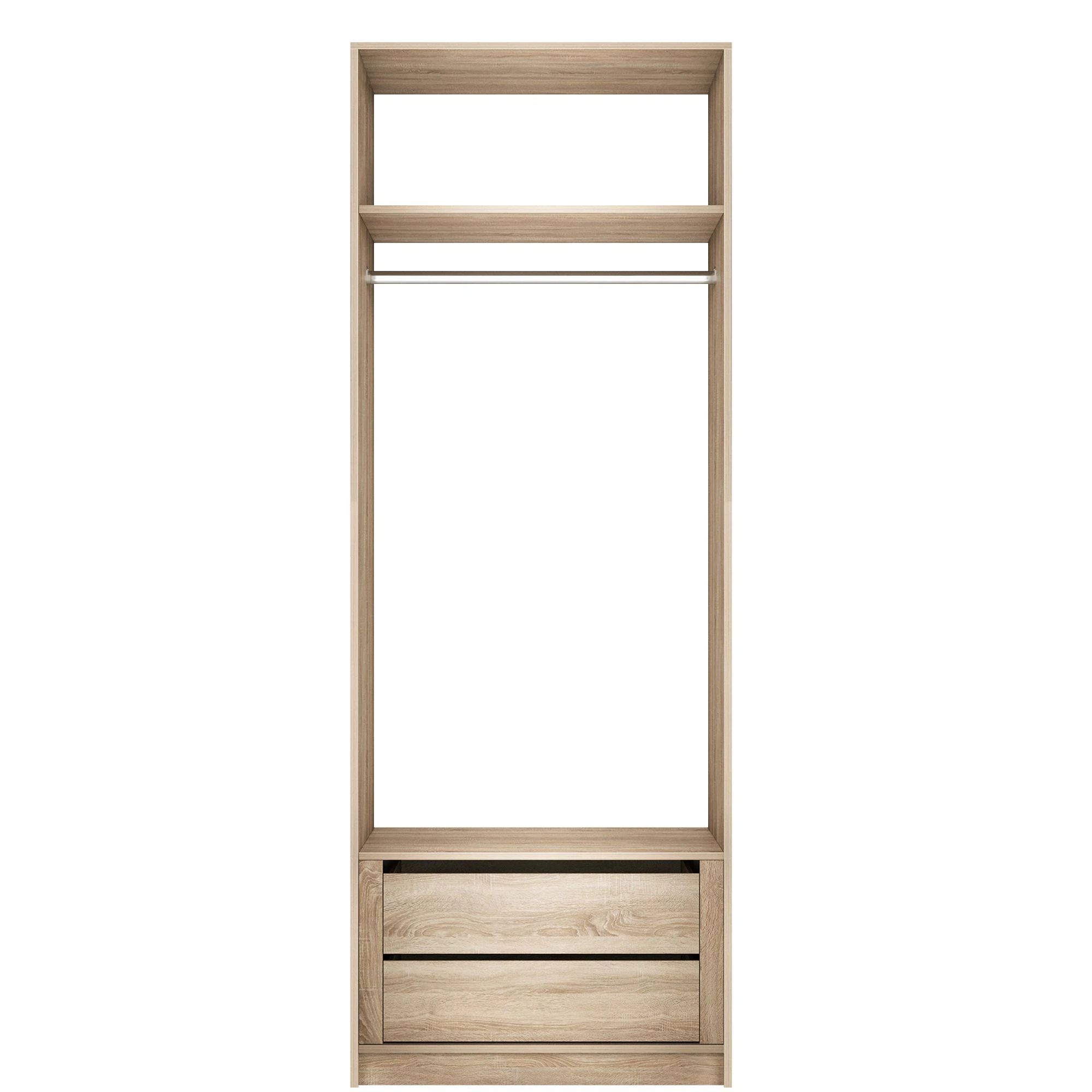 Изображение товара Модуль прямой гардеробный корпус 81x51x220 мм серия Локер бежевый