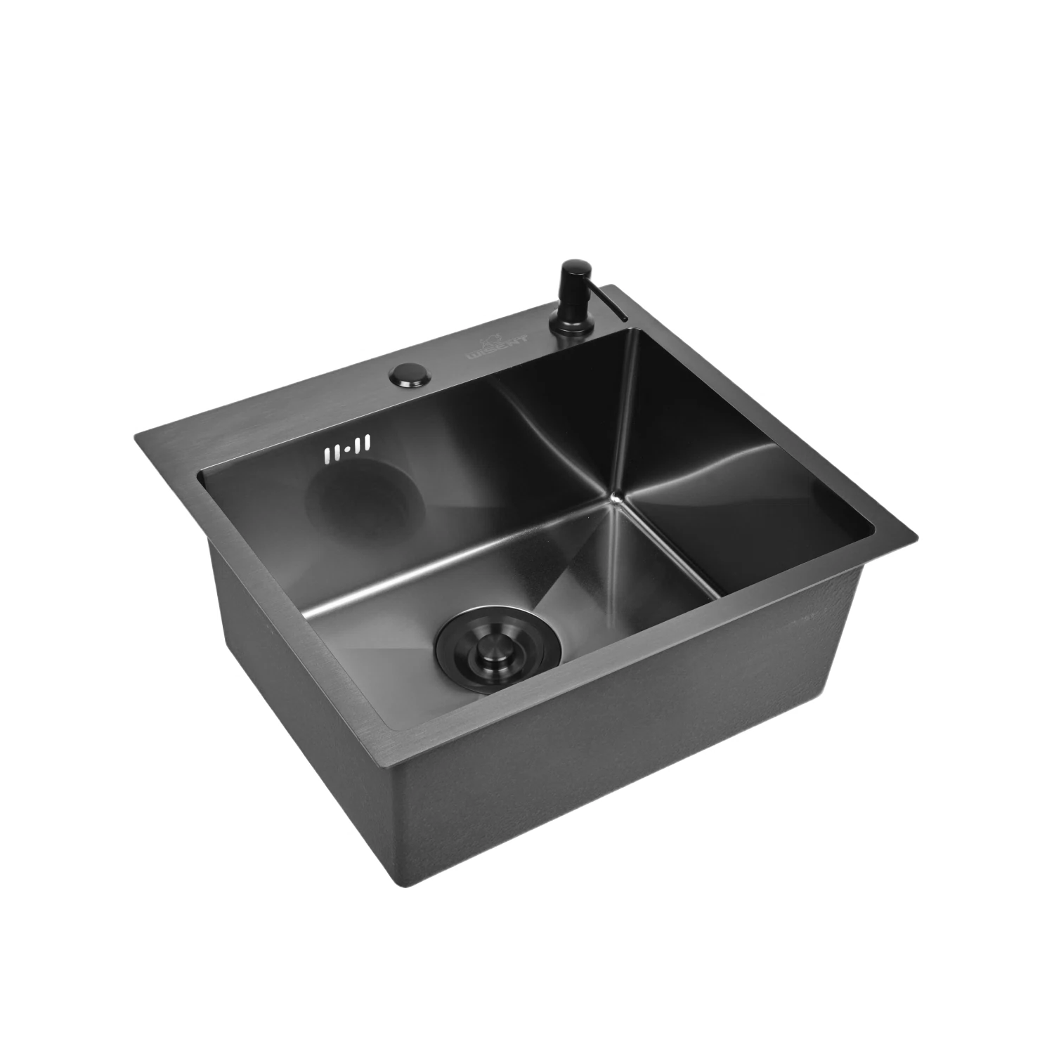 Изображение товара Кухонная мойка из нержавеющей стали WISENT WS35040B с PVD покрытием графит