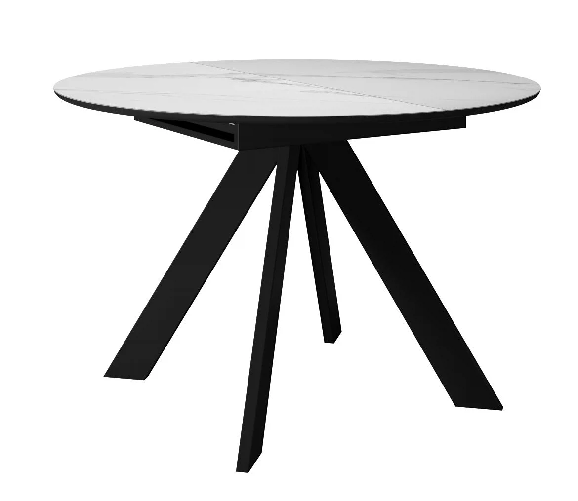 Изображение товара Обеденный круглый стол Dikline SKC90 из МДФ и керамики, 90x90 см, раскладной
