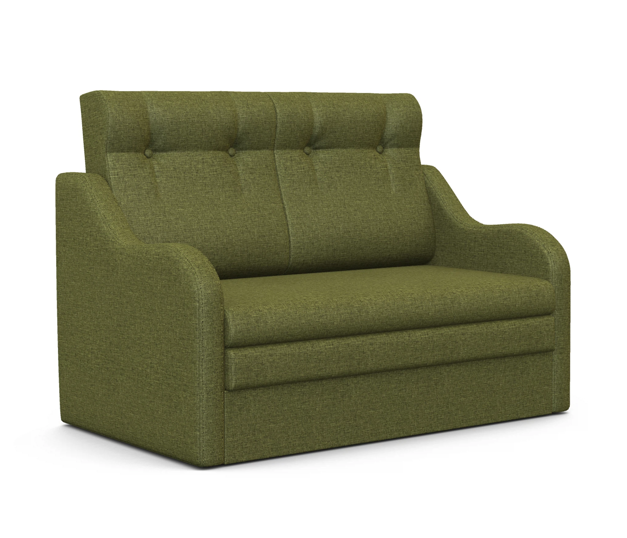 Изображение товара Диван-кровать Классика 2В рогожка зеленый