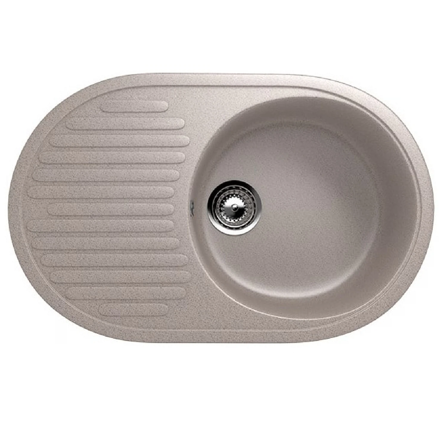 Изображение товара Мойка кухонная Ulgran U-107-302 Песочный, овальная, 1 чаша, врезная