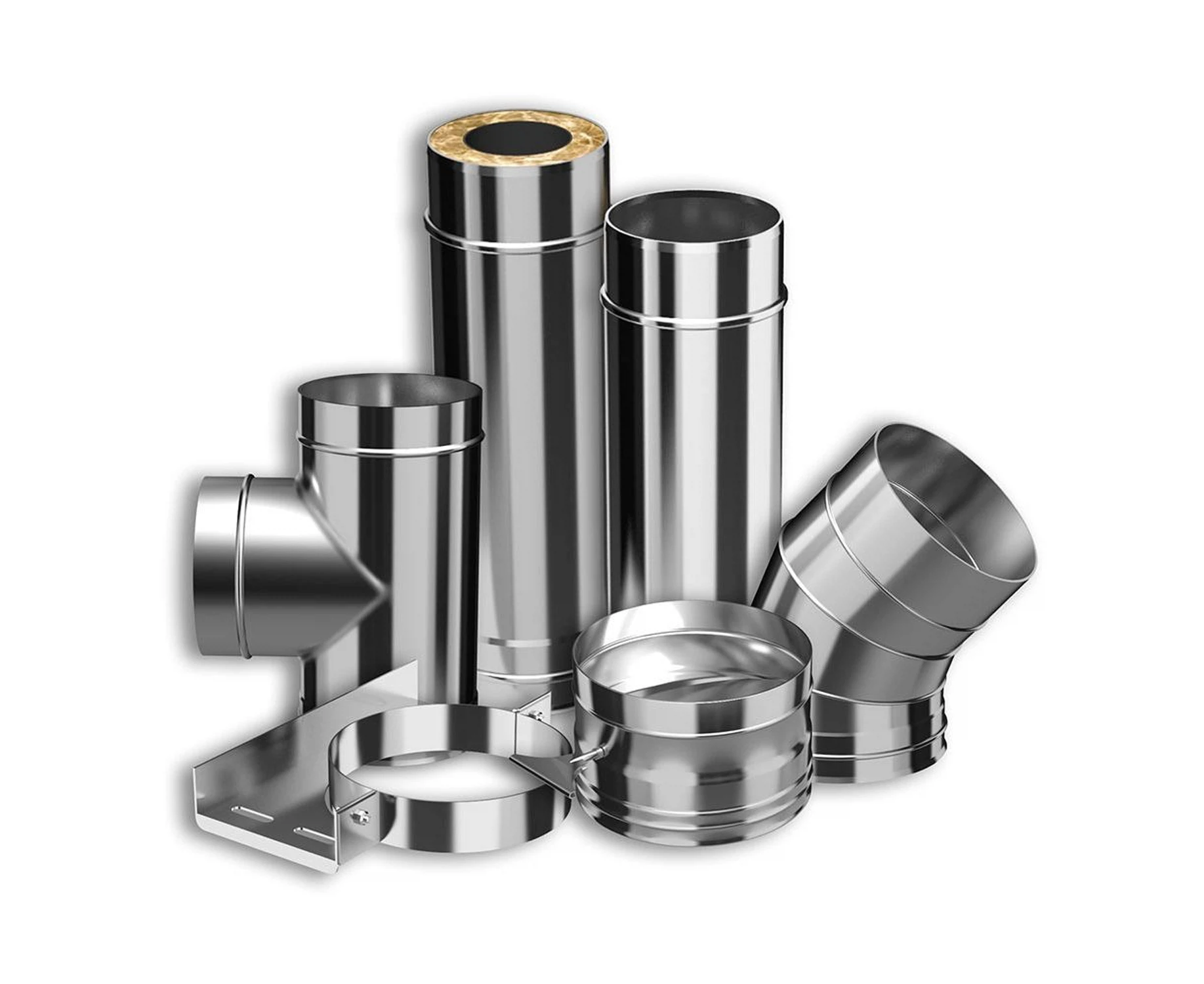 Изображение товара Комплект дымохода модульный AISI 430 200 х 115 х 4000