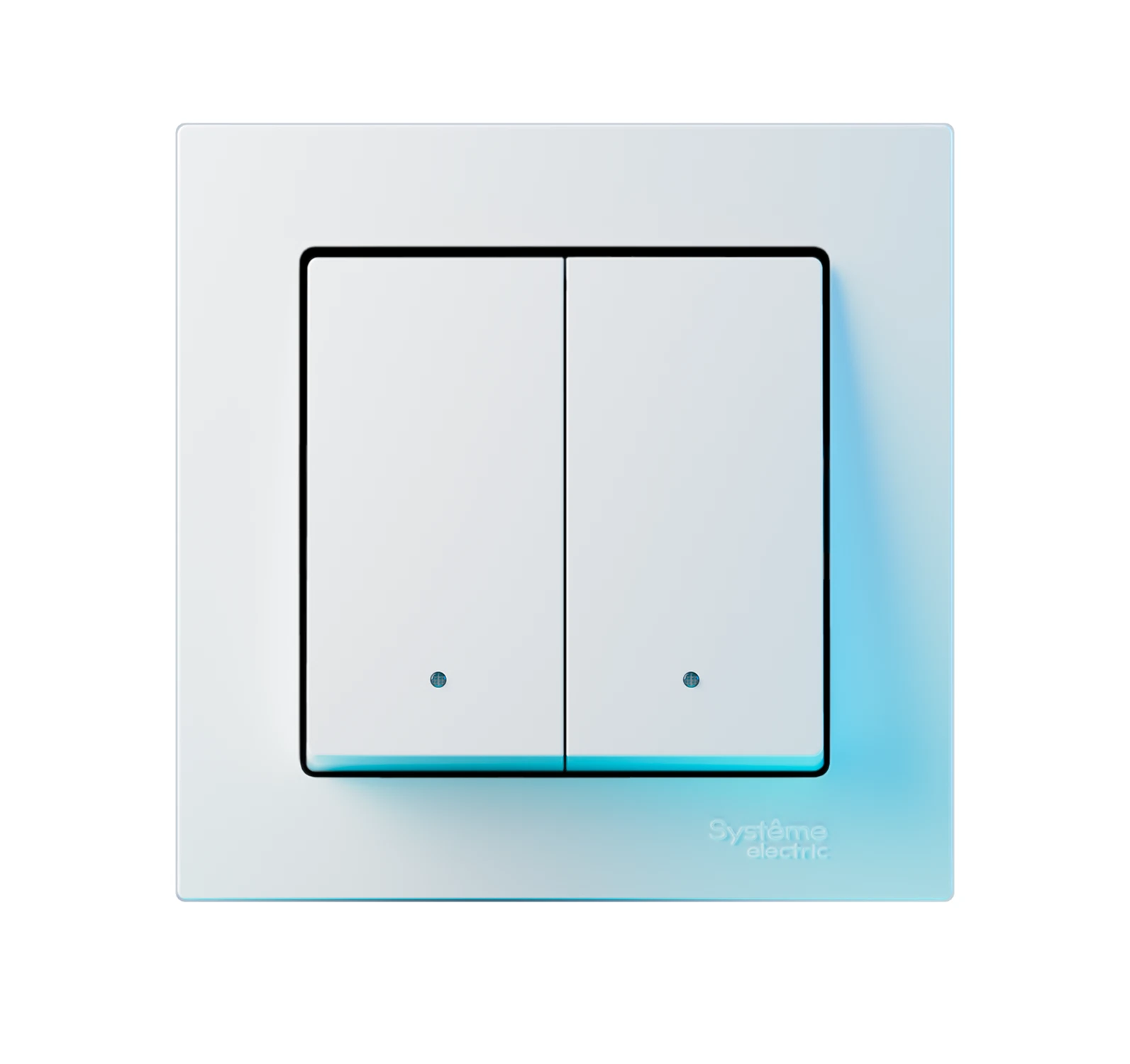Изображение товара Умный выключатель 2-кл AtlasDesign Smart Zigbee Подсветка Белый