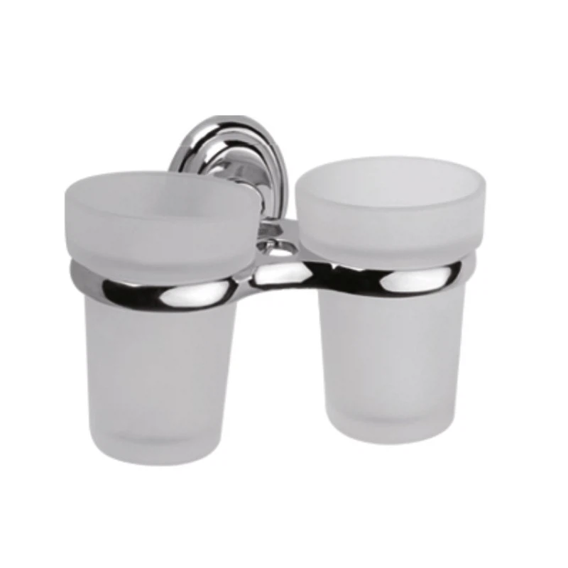 Изображение товара Стакан для ванной комнаты двойной Haiba HB1508, хром