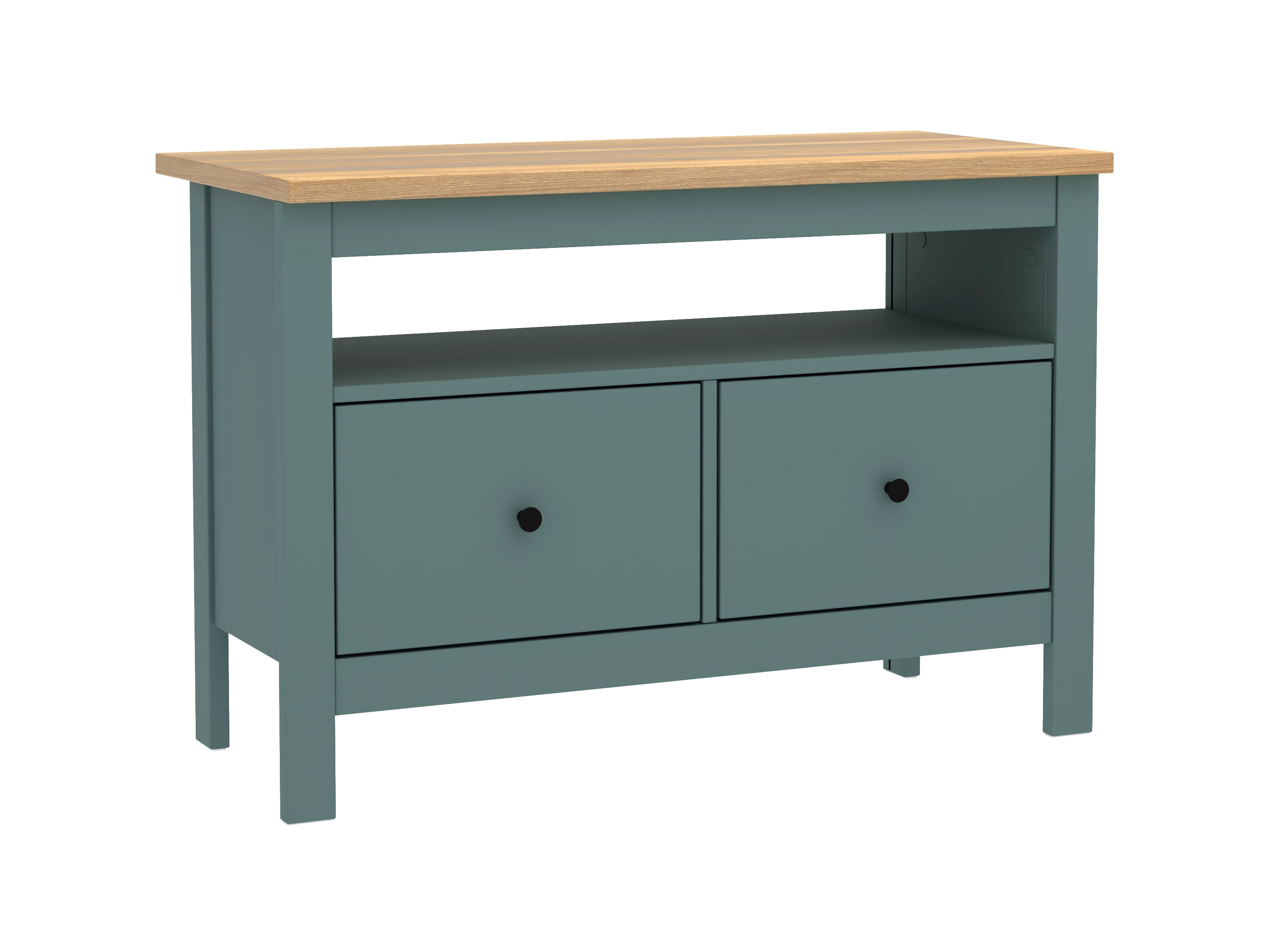 Изображение товара ТВ тумба САГА 2 ящика 90х62х41 см в стиле Прованс, дубясень